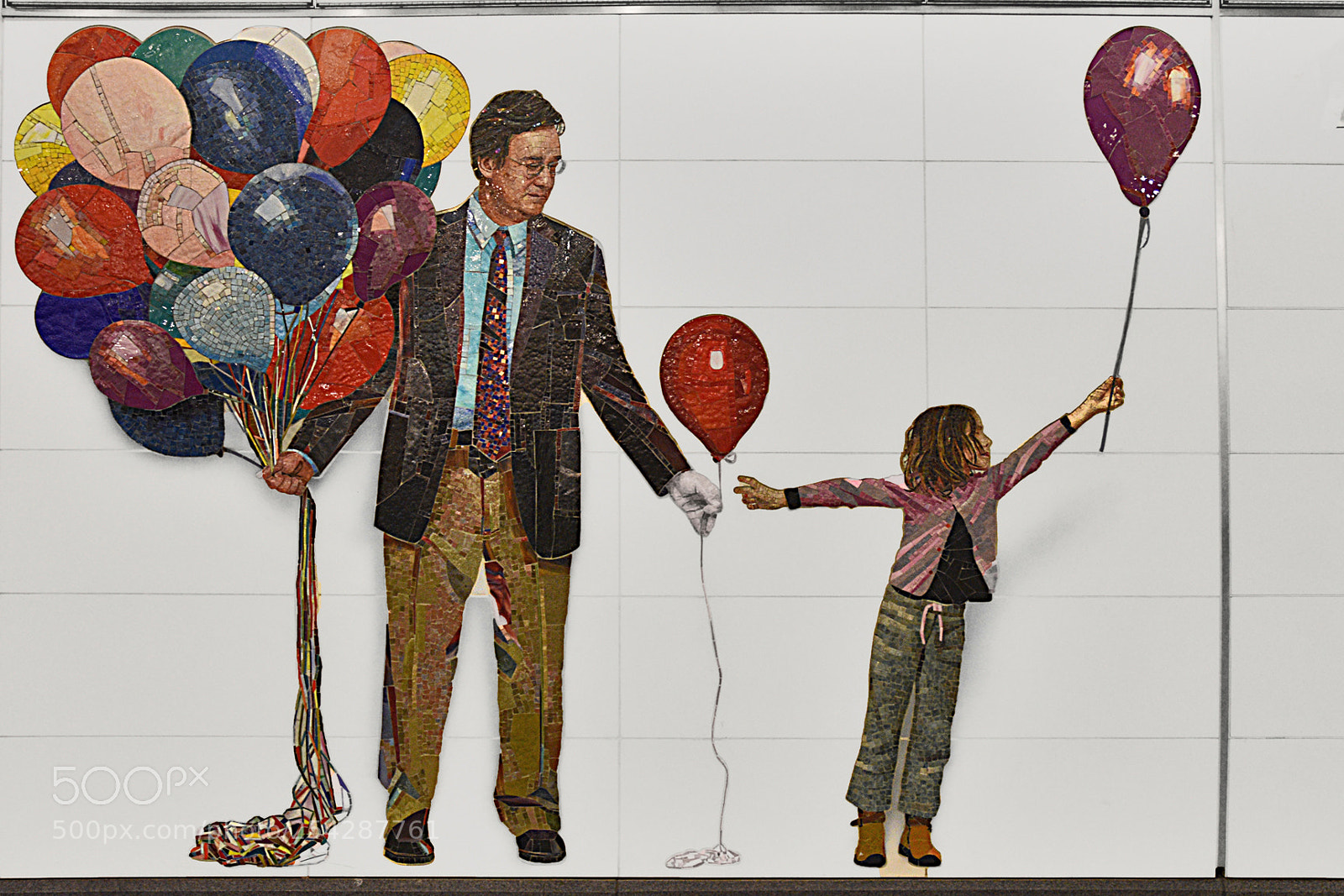 Nikon D3400 sample photo. Father daughter & balloons photography