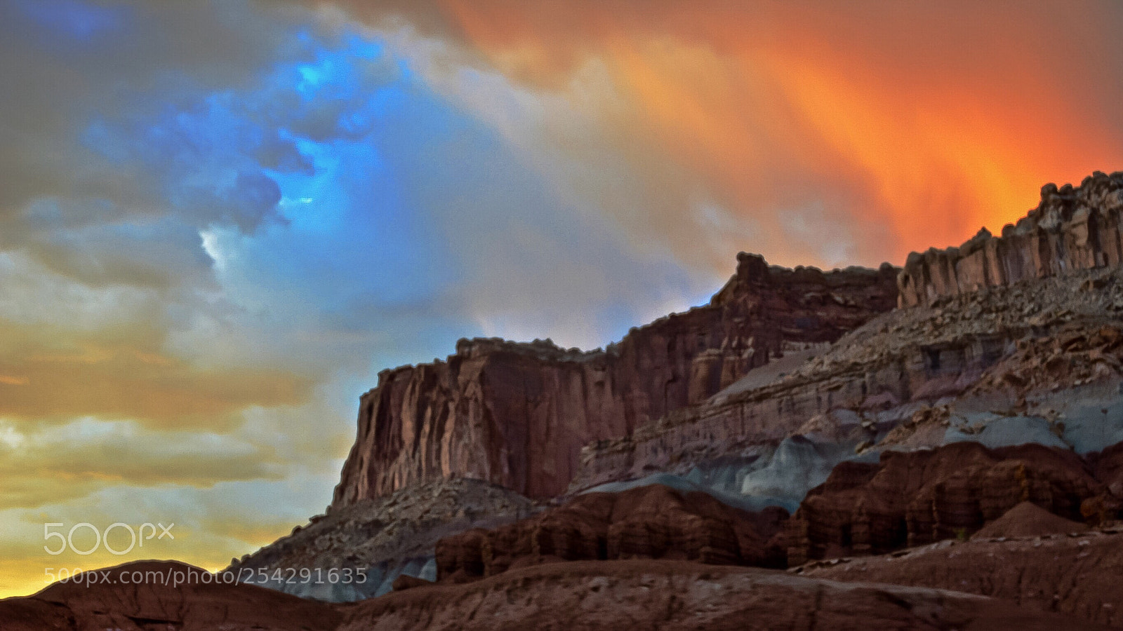 Nikon D5200 sample photo. Sunset at capitol reef  photography