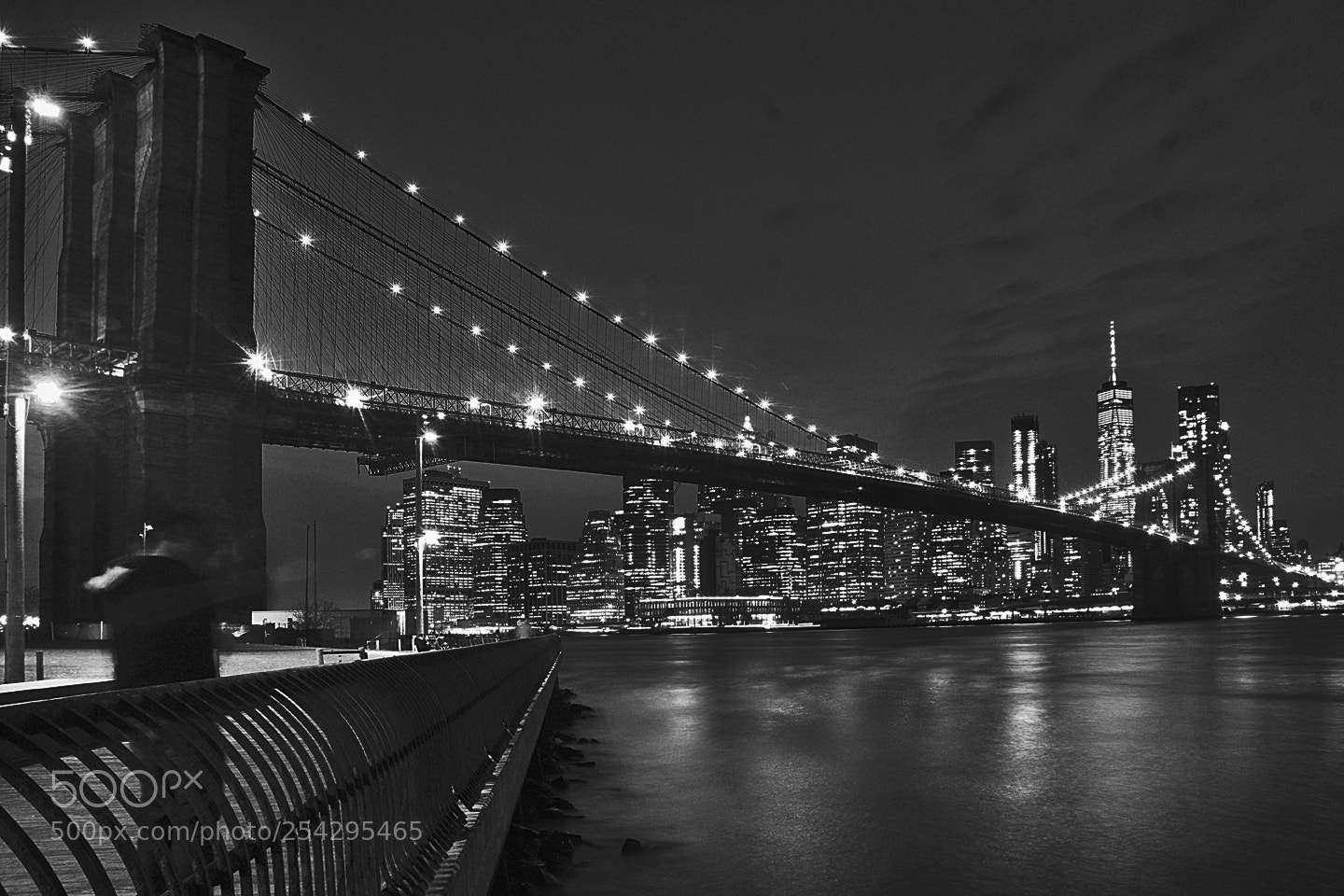 Nikon D3400 sample photo. Brooklyn bridge at night photography