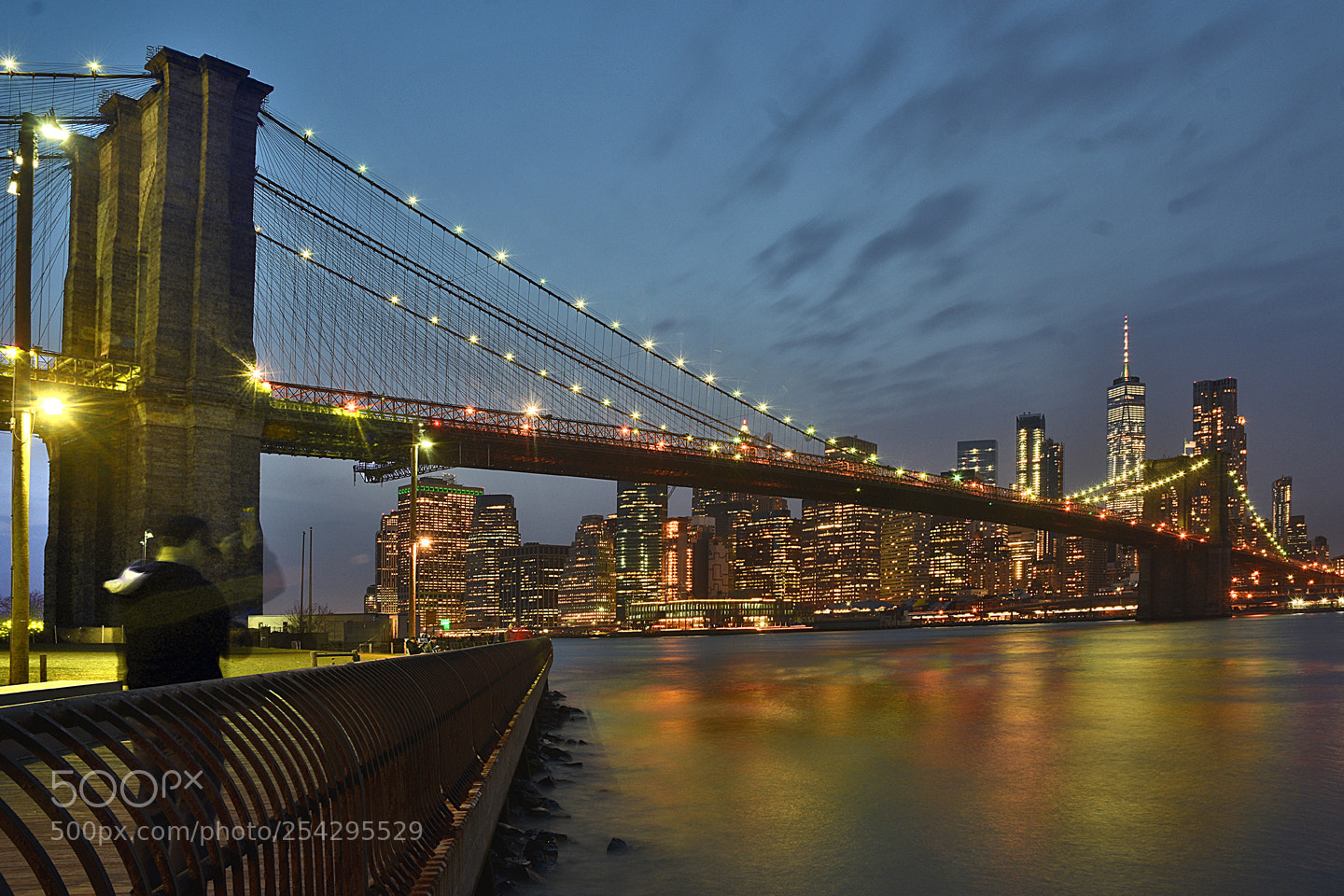 Nikon D3400 sample photo. Brooklyn briodge at night photography