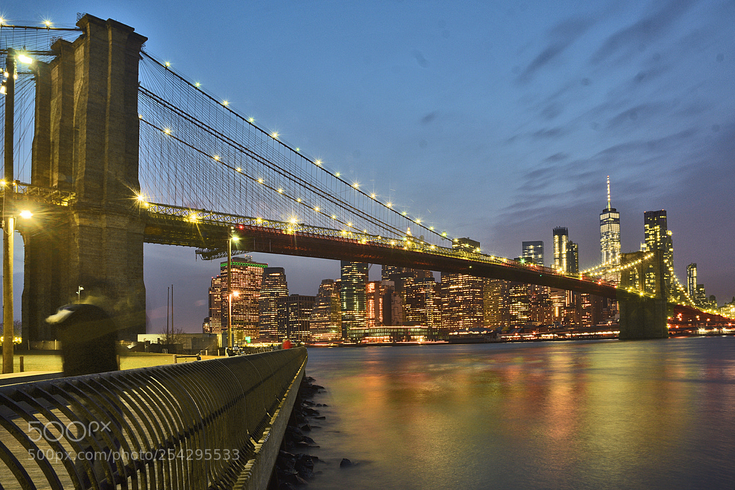Nikon D3400 sample photo. Brooklyn briodge at night photography
