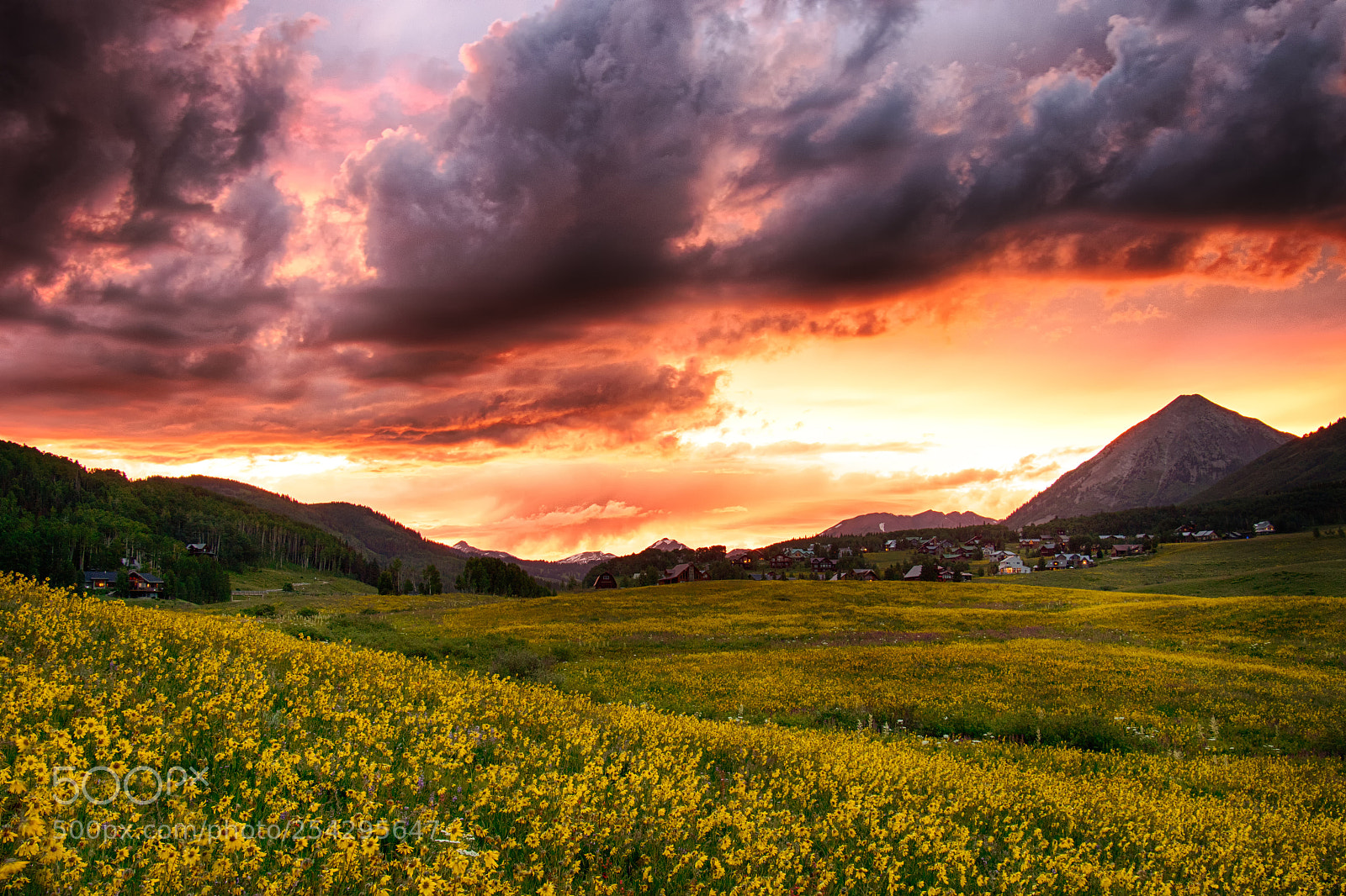 Canon EOS 7D Mark II sample photo. Crested butte sunset photography