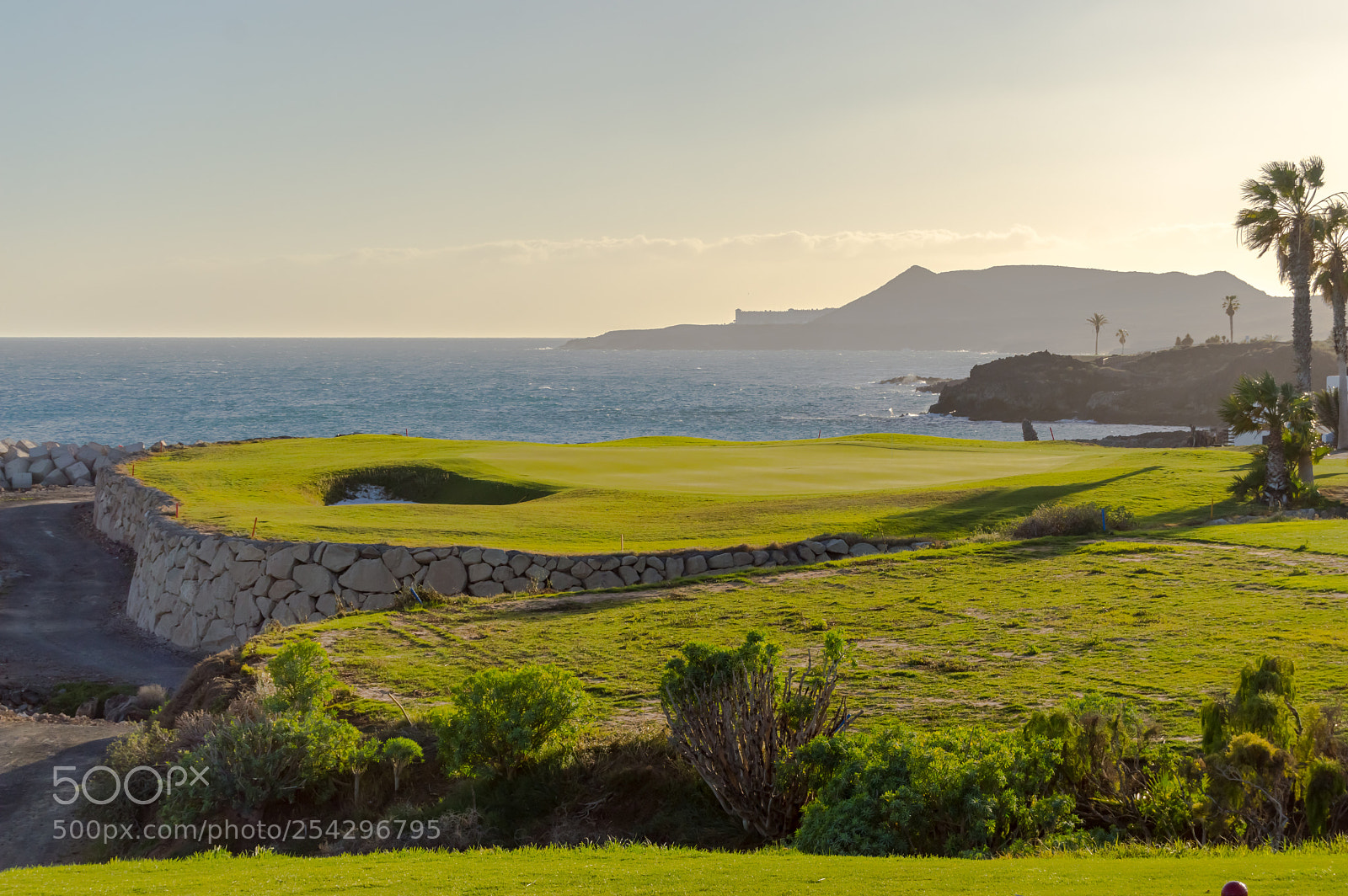 Nikon D3200 sample photo. Green golf with flag photography