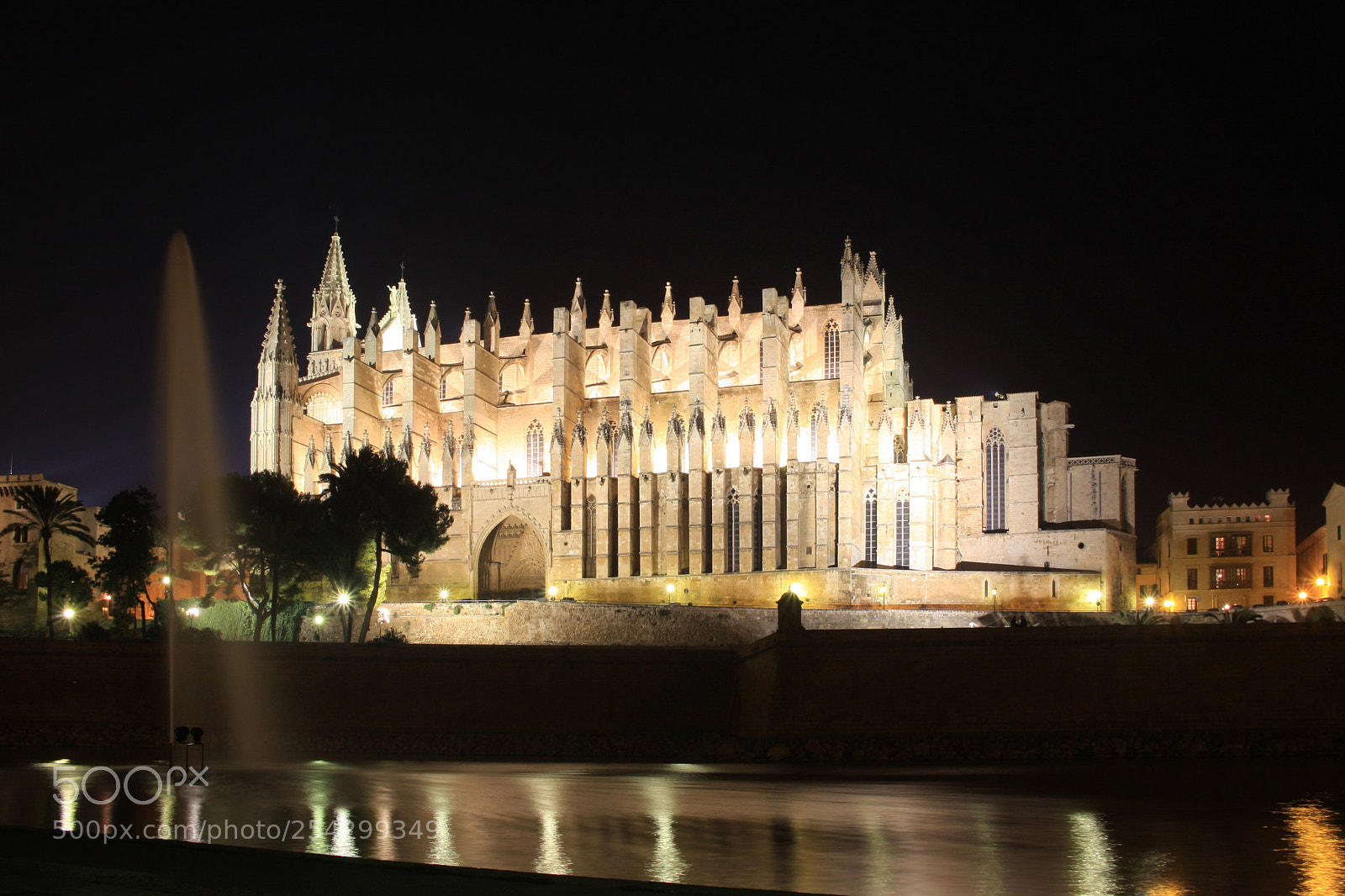 Canon EOS 40D sample photo. La seu at night photography