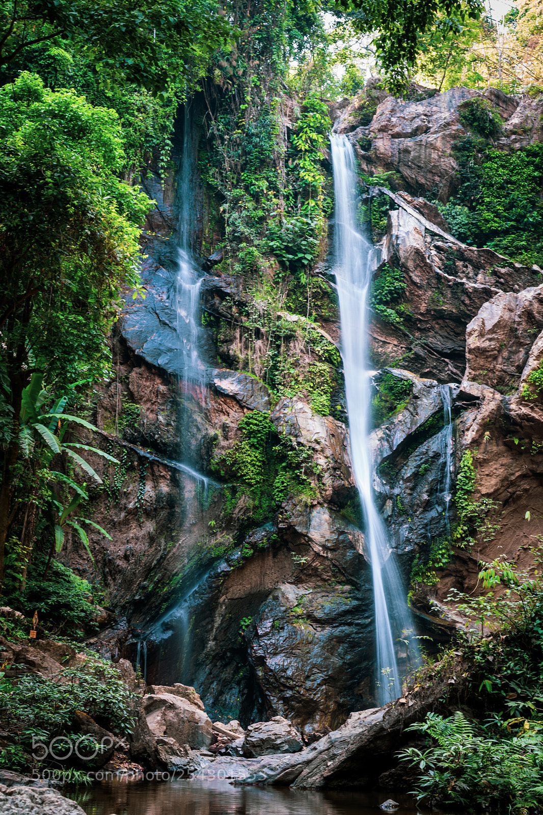 Sony a7 II sample photo. Mork fa waterfall photography