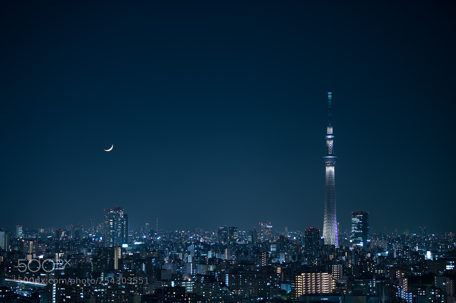 Nikon D850 sample photo. Crescent moon photography