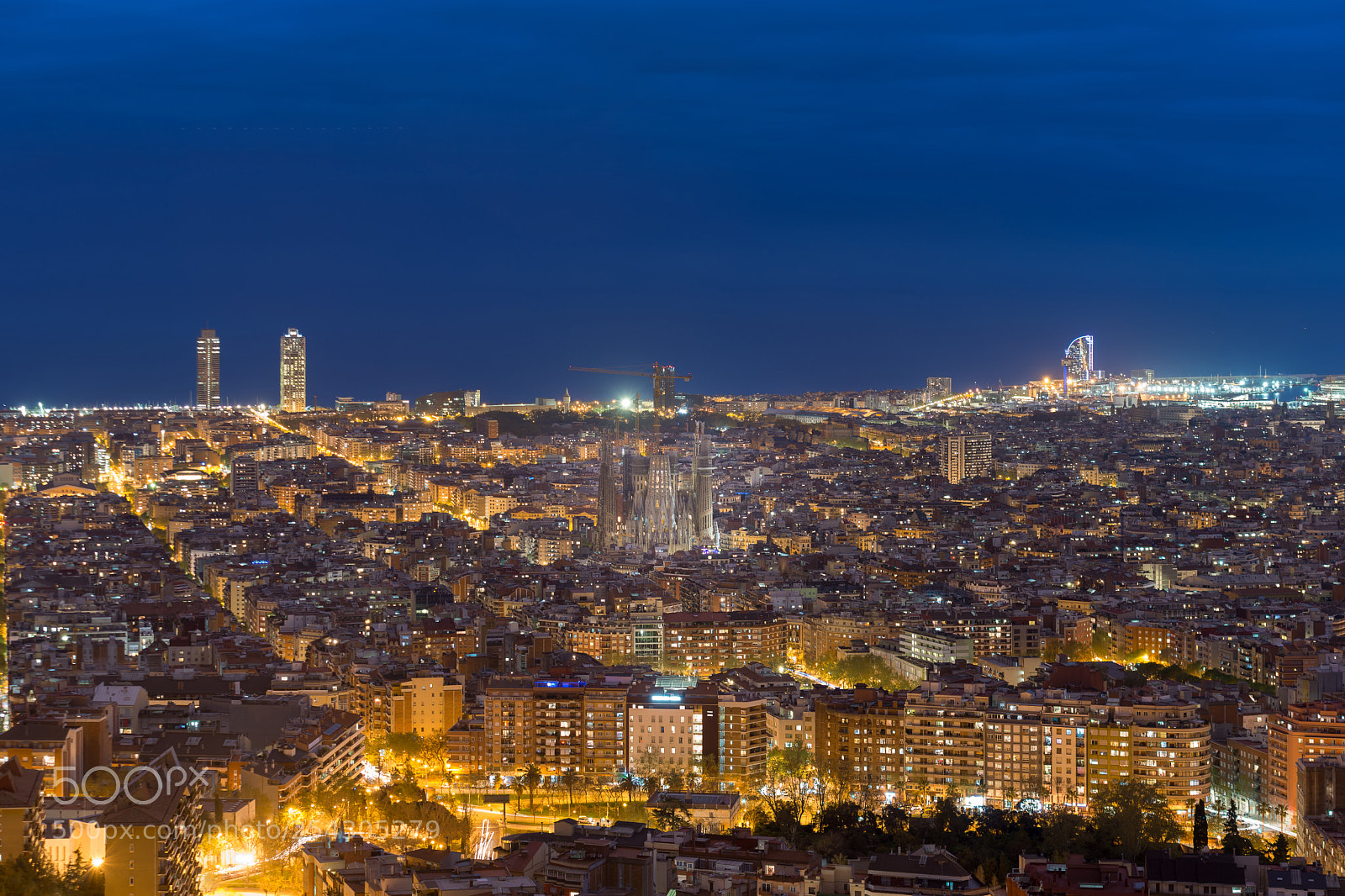 Nikon D800 sample photo. Top view of barcelona photography