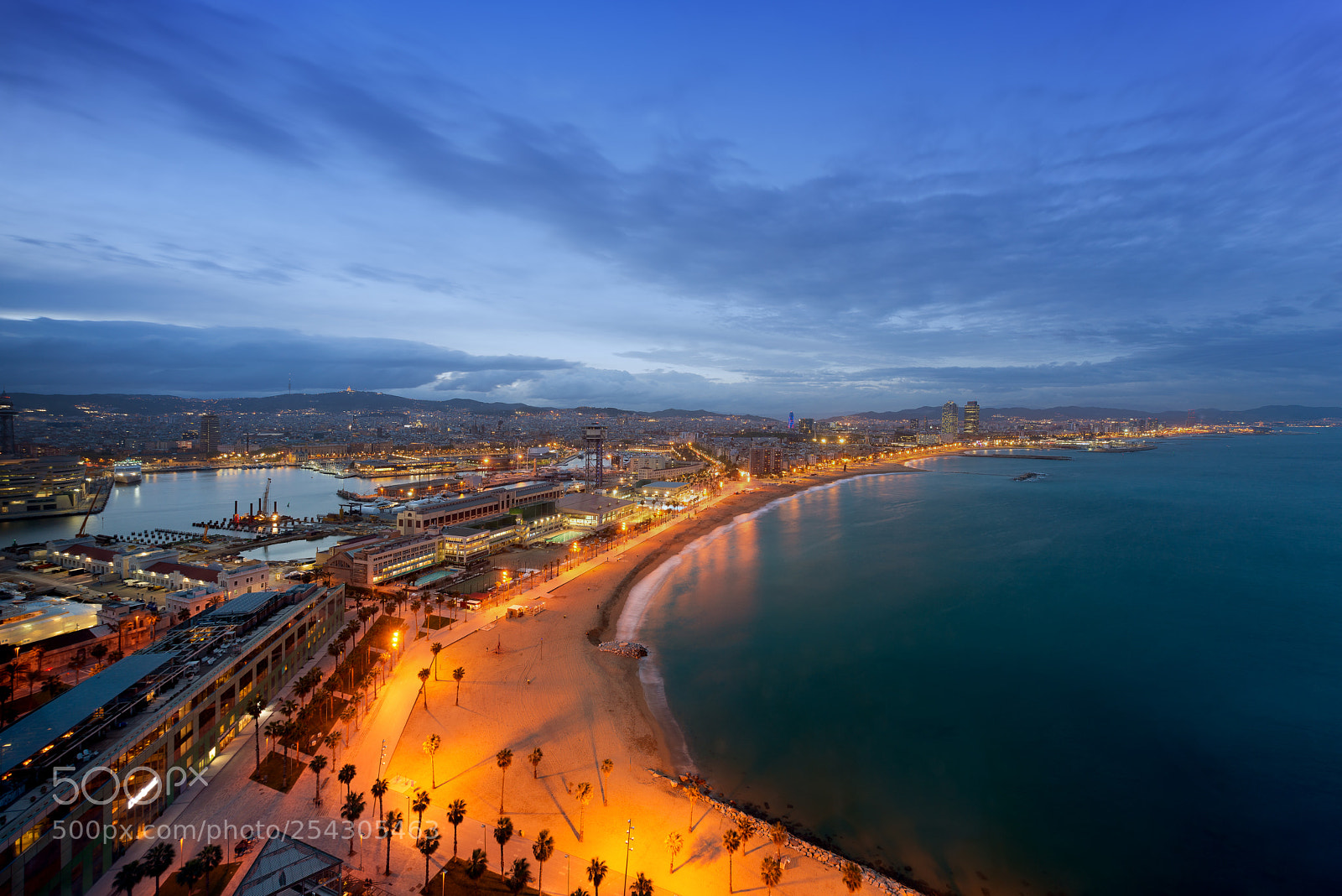 Nikon D800 sample photo. Aerial view of barcelona photography