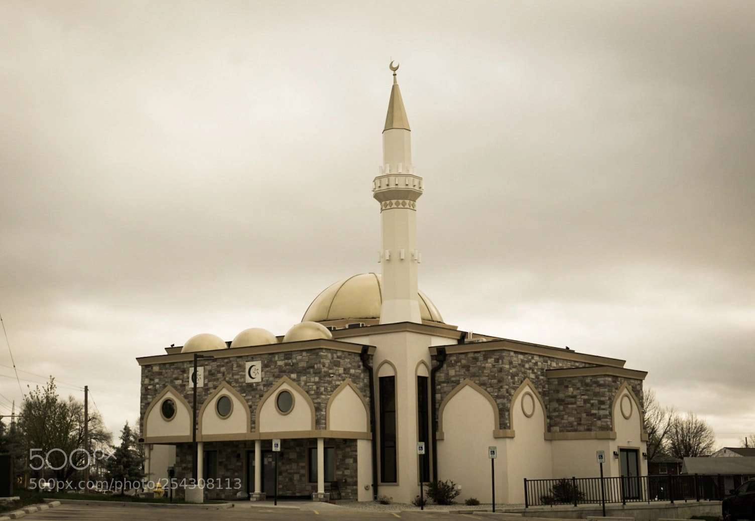 Sony a6000 sample photo. Mosque on a cloudy photography