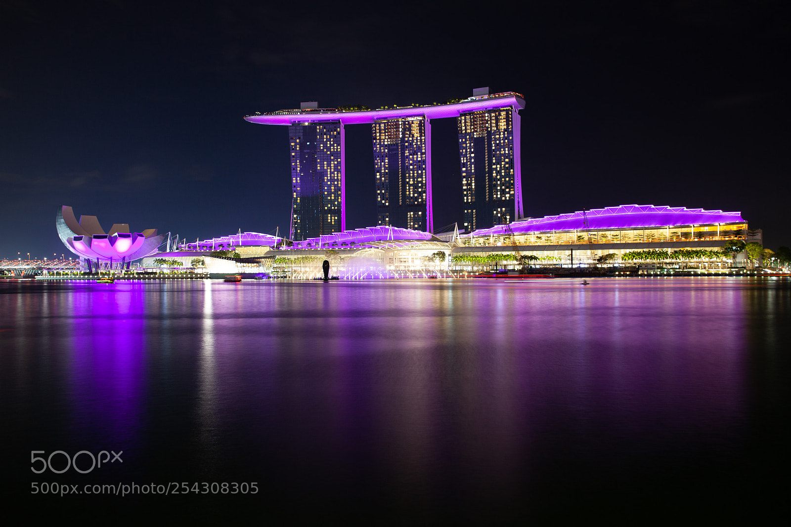 Canon EOS 5D Mark II sample photo. Marina bay photography