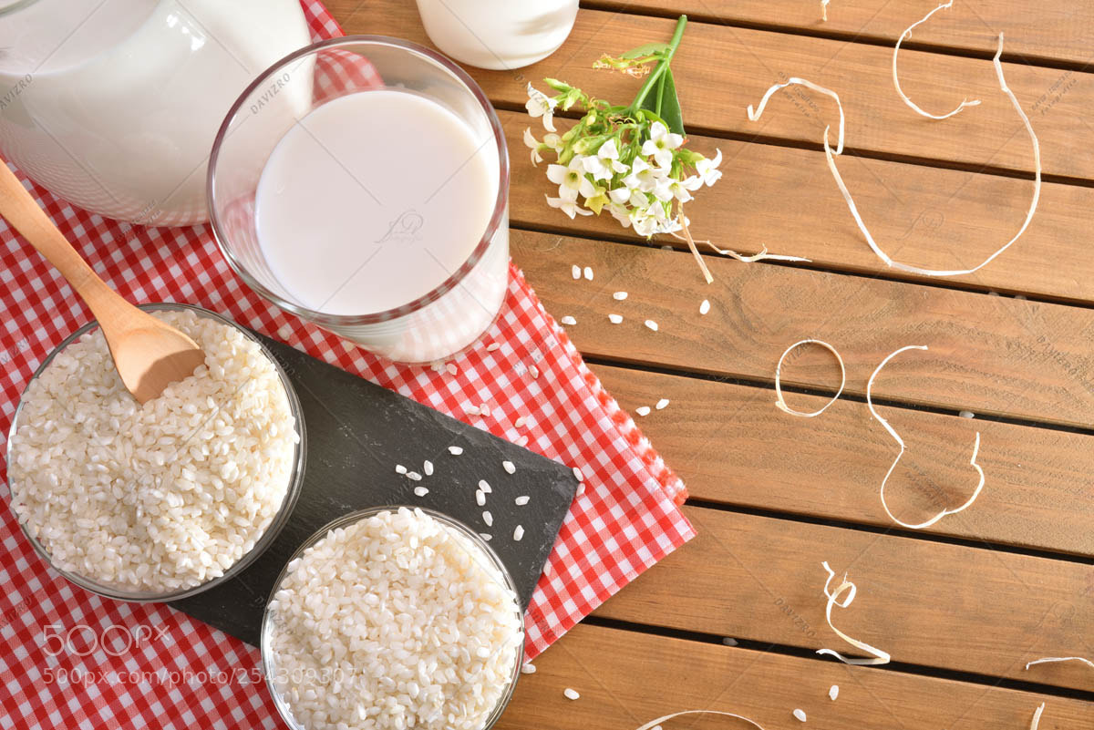 Nikon D810 sample photo. Composition with rice drink photography