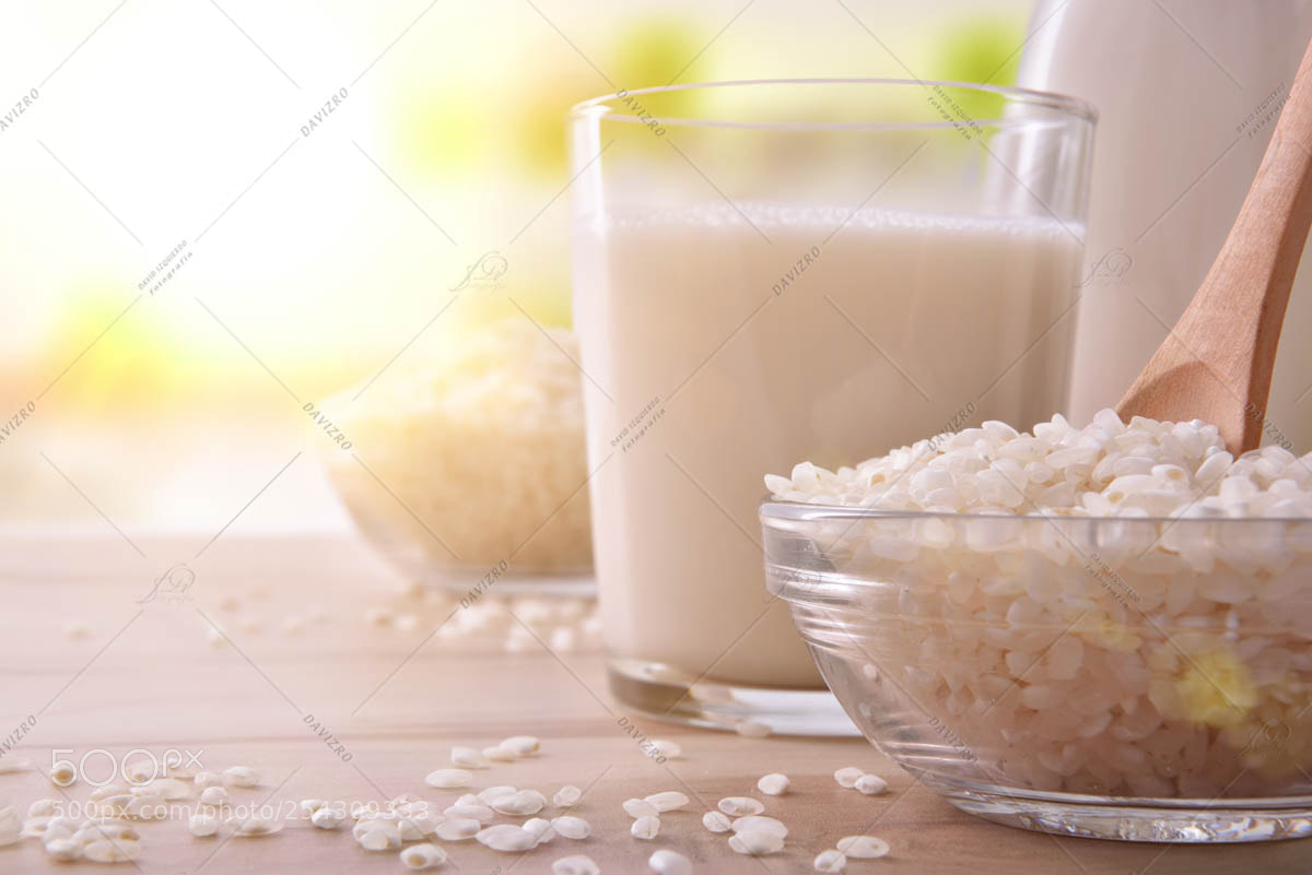 Nikon D810 sample photo. Rice drink in containers photography
