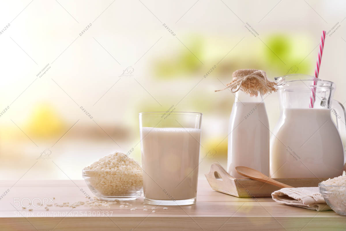 Nikon D810 sample photo. Rice drink in containers photography
