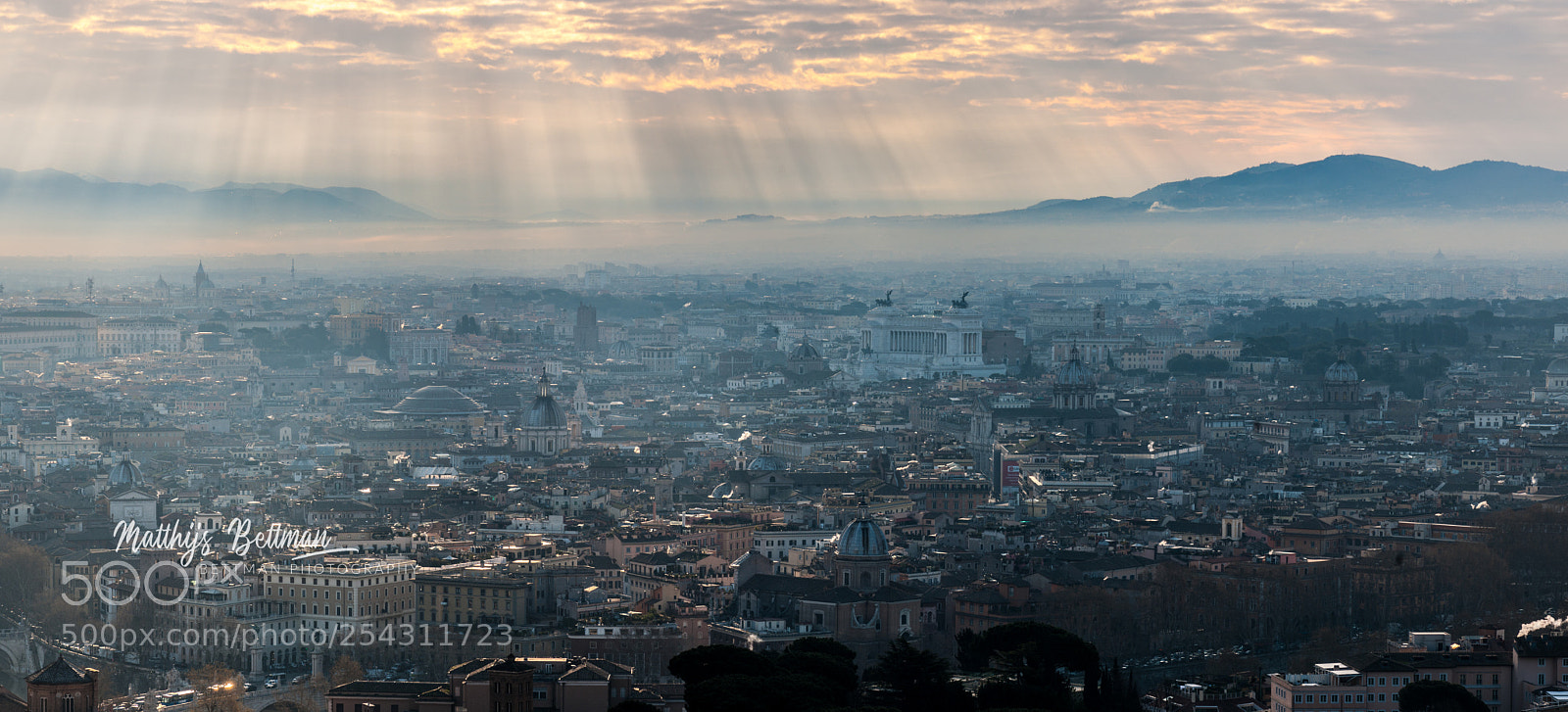 Nikon D3X sample photo. Rome from above photography