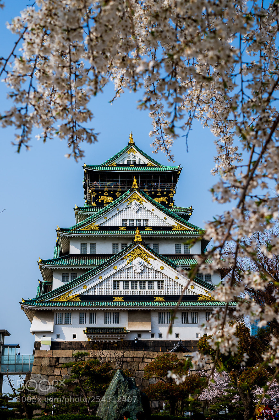 Nikon Df sample photo. Osaka castle photography
