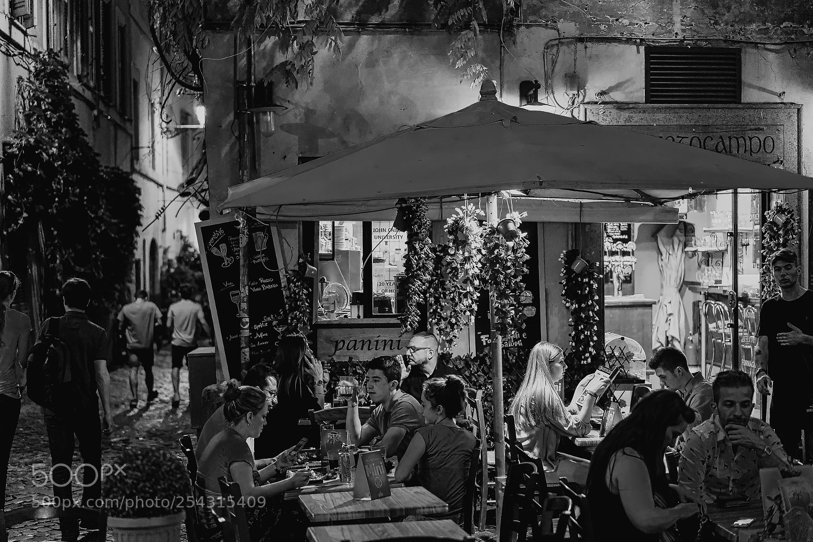 Sony a7 sample photo. Nightlife in trastevere photography