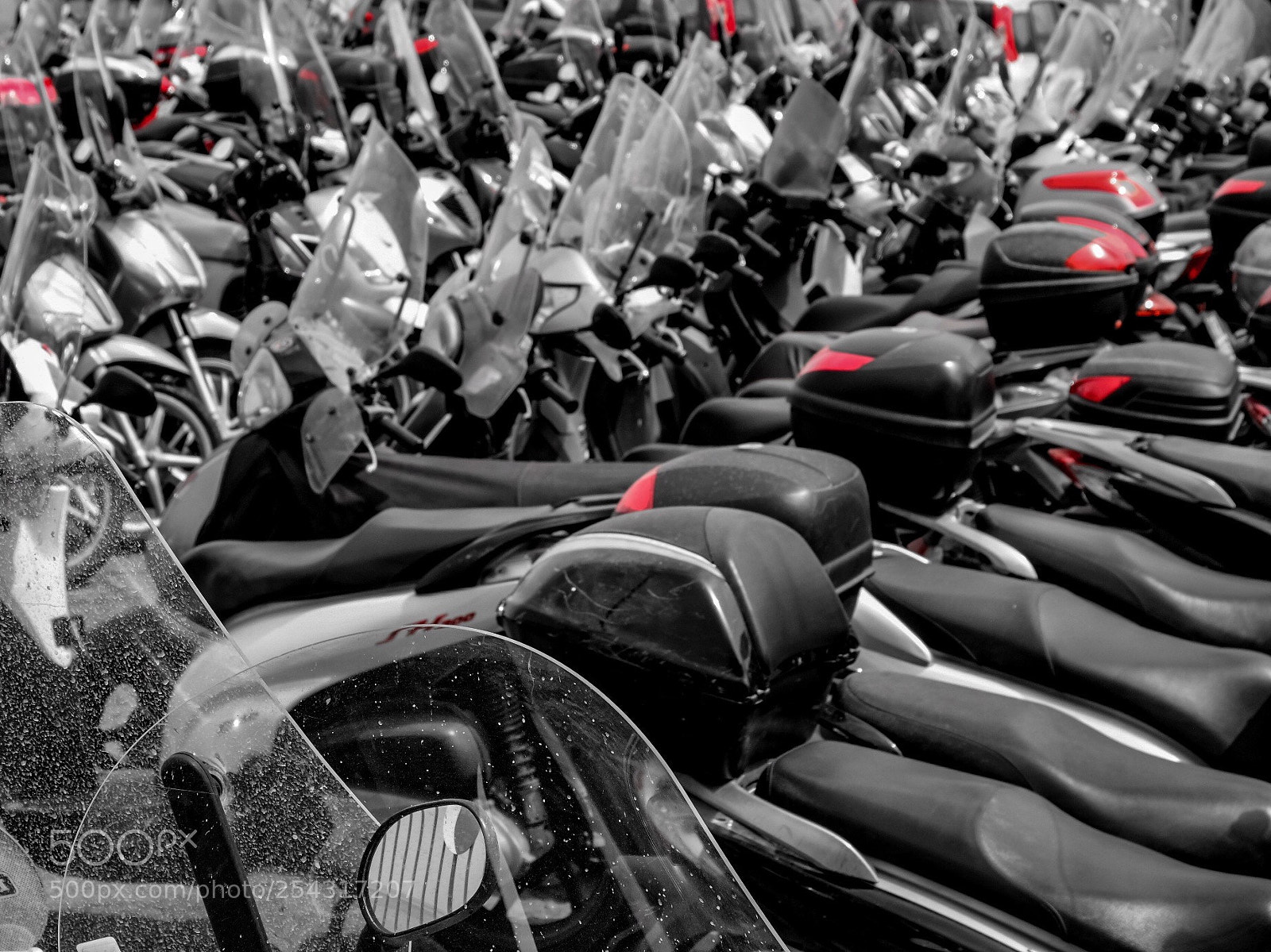 Fujifilm X-T2 sample photo. Moped parking photography