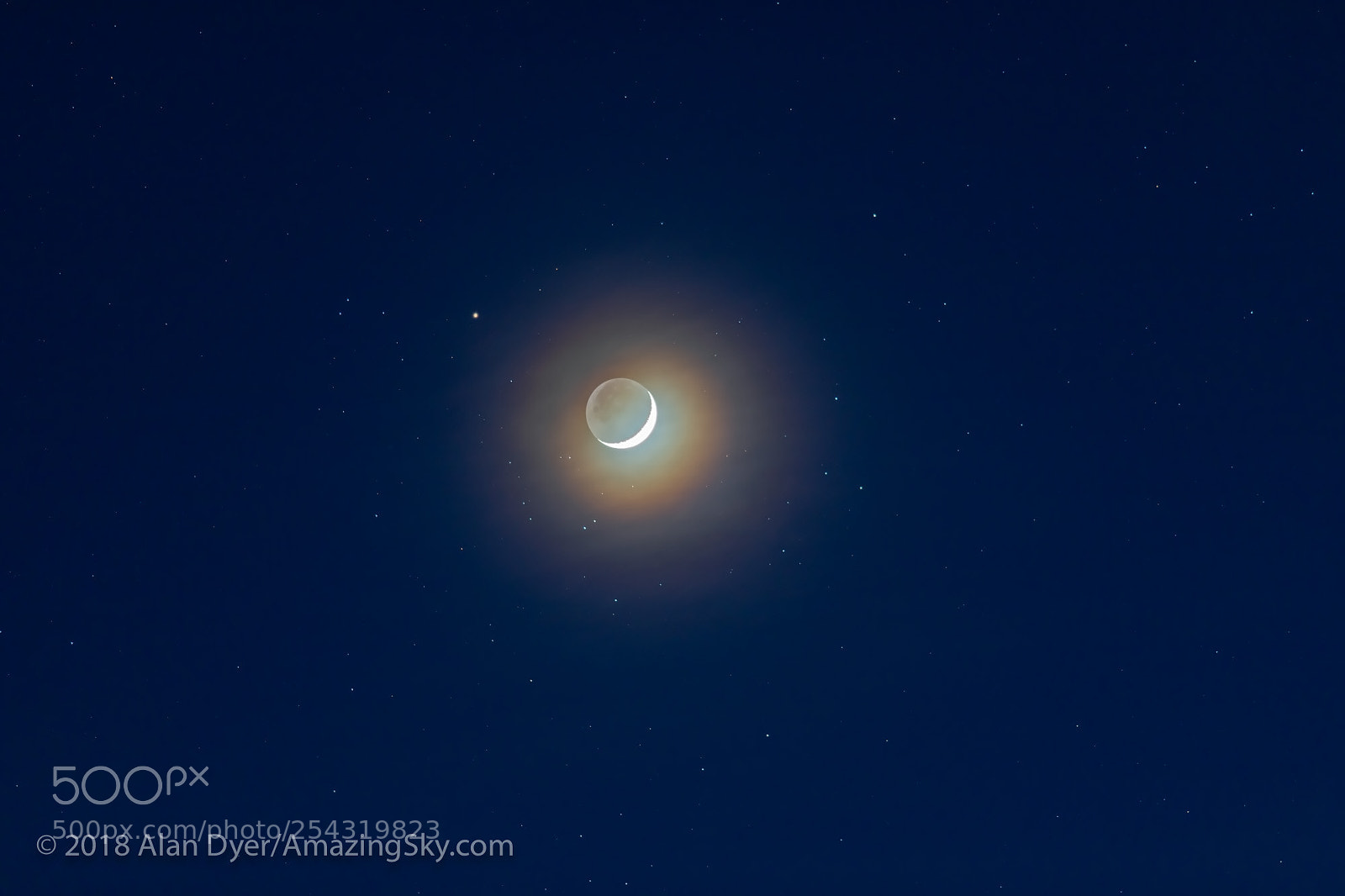 Canon EOS 6D Mark II sample photo. Waxing crescent moon in photography