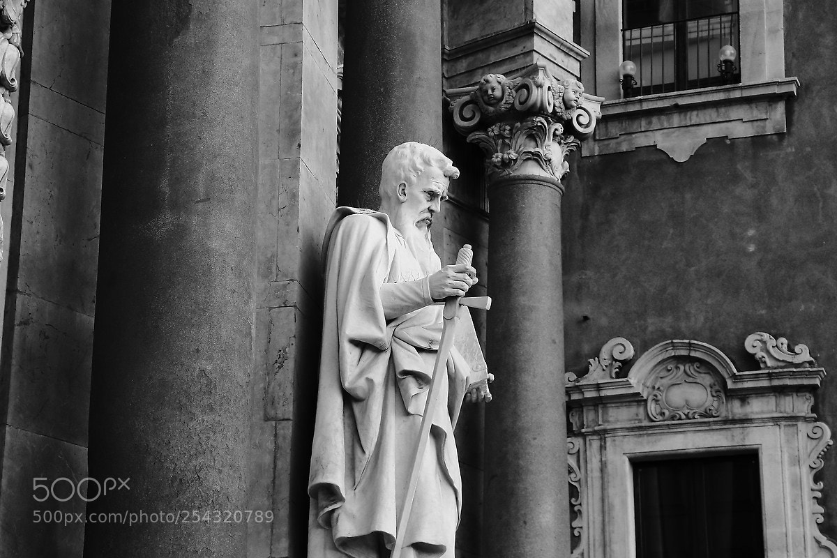Canon EOS 80D sample photo. Catania in monocromo photography