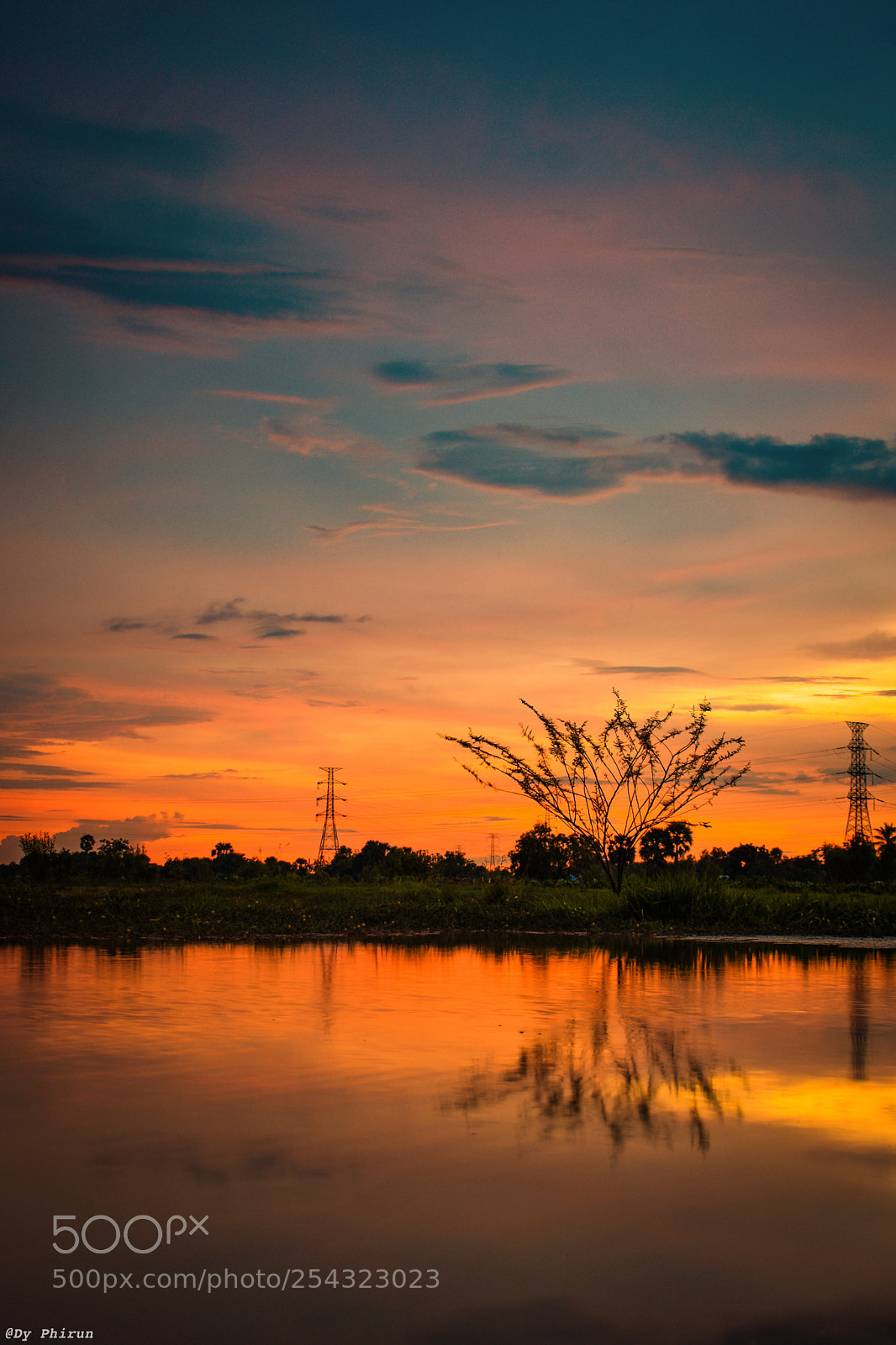 Nikon D3400 sample photo. Scenery of sunset reflection photography