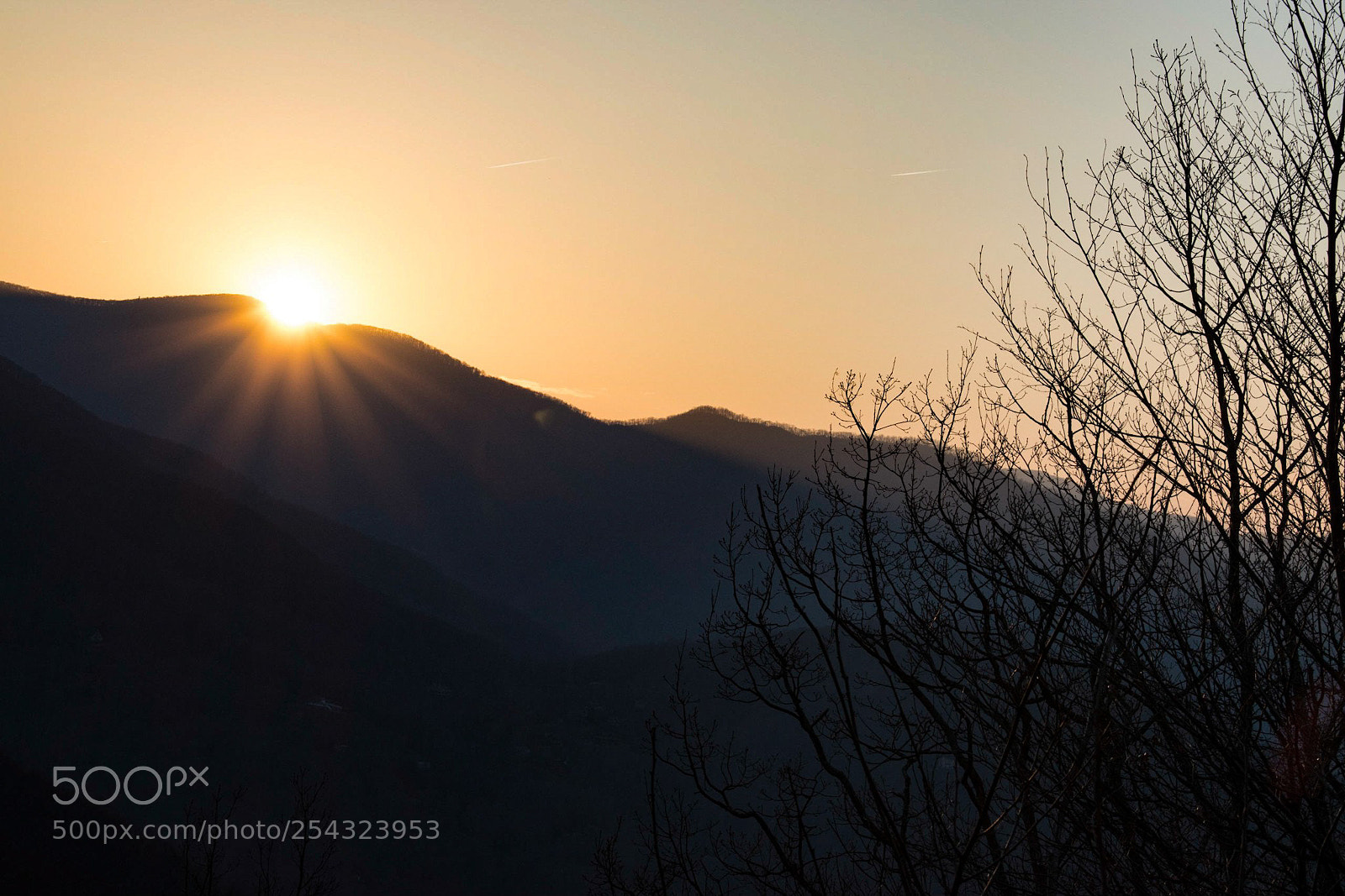 Nikon D5500 sample photo. Sunset over maggie valley photography