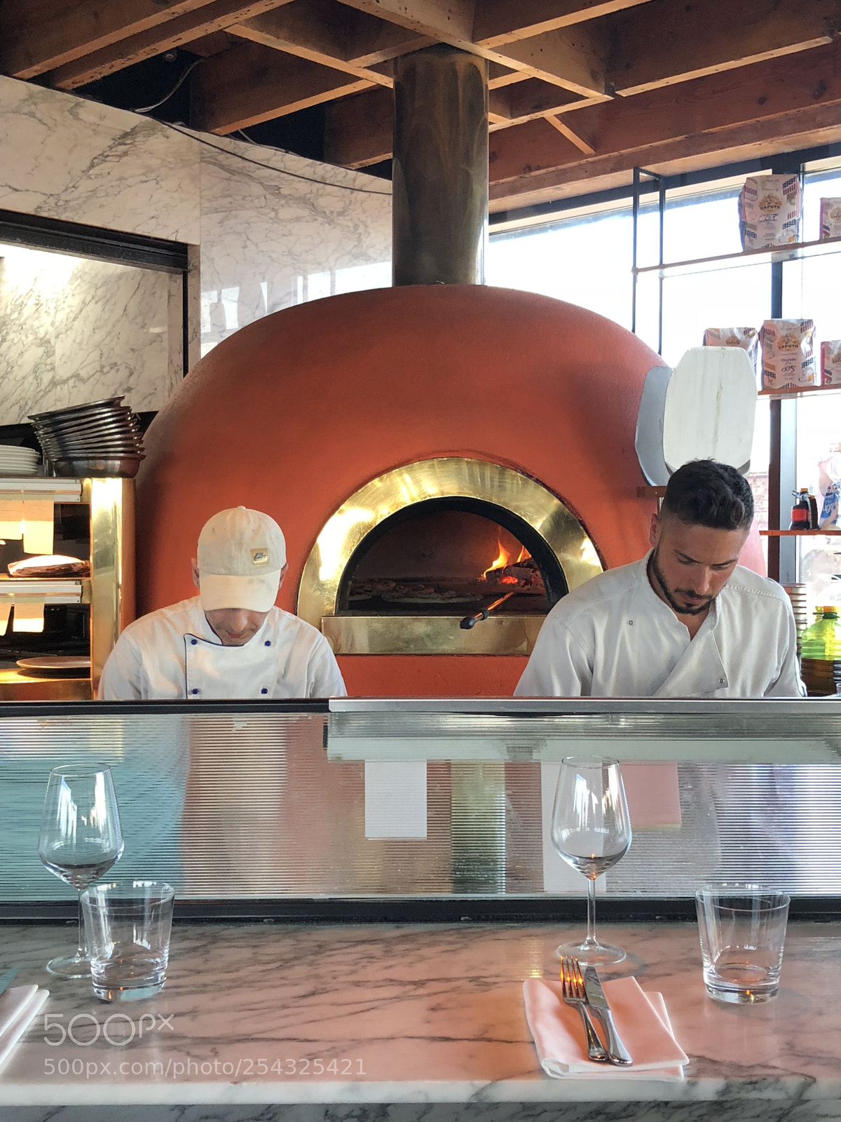 Apple iPhone 8 Plus sample photo. Brick oven pizza at photography