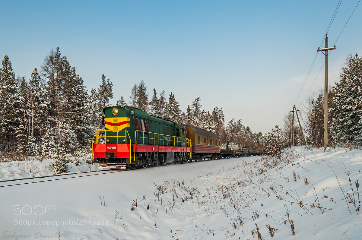 Nikon D90 sample photo. Train in the russian photography
