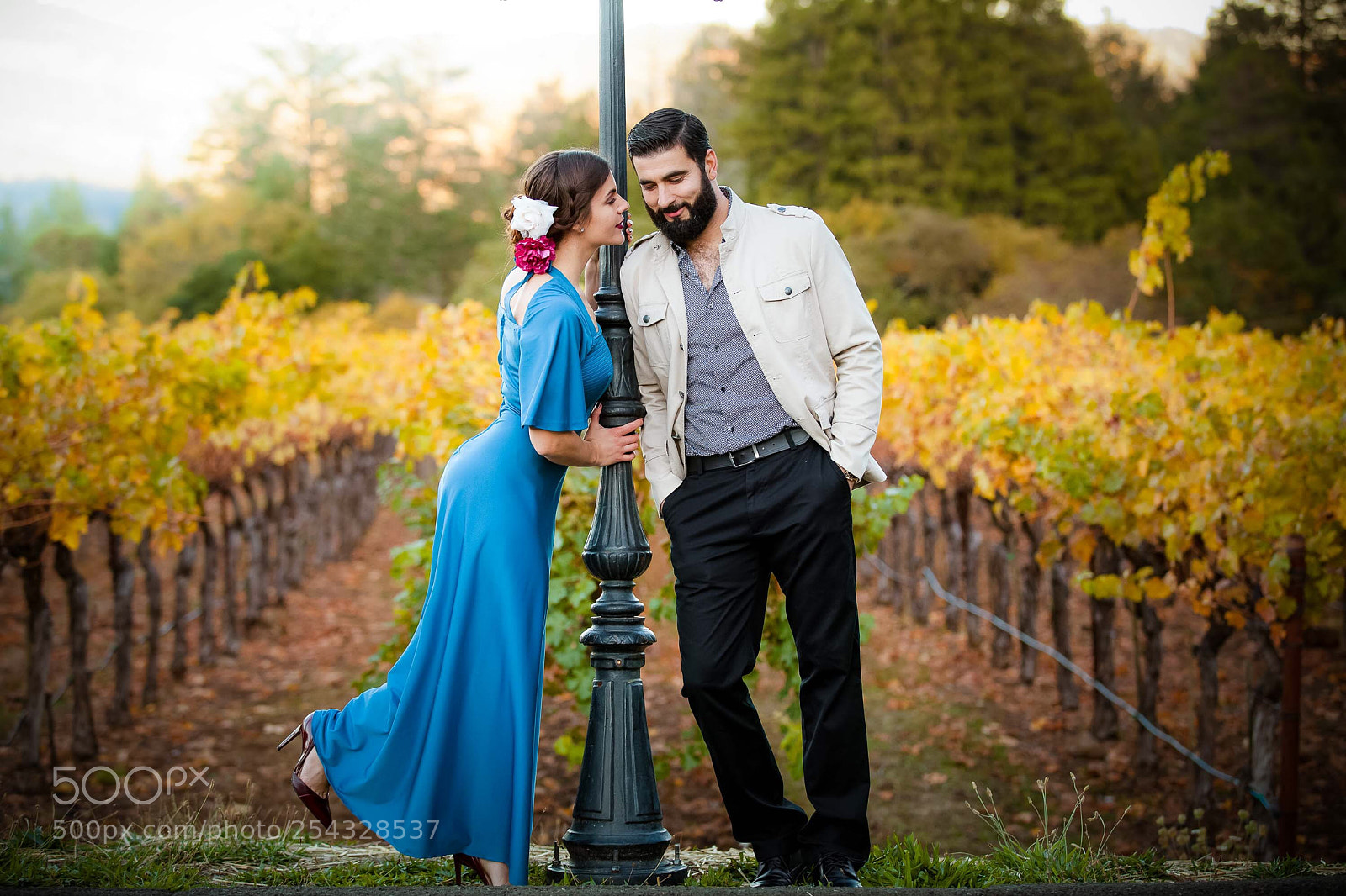 Canon EOS 5D Mark II sample photo. Engagement session in napa photography