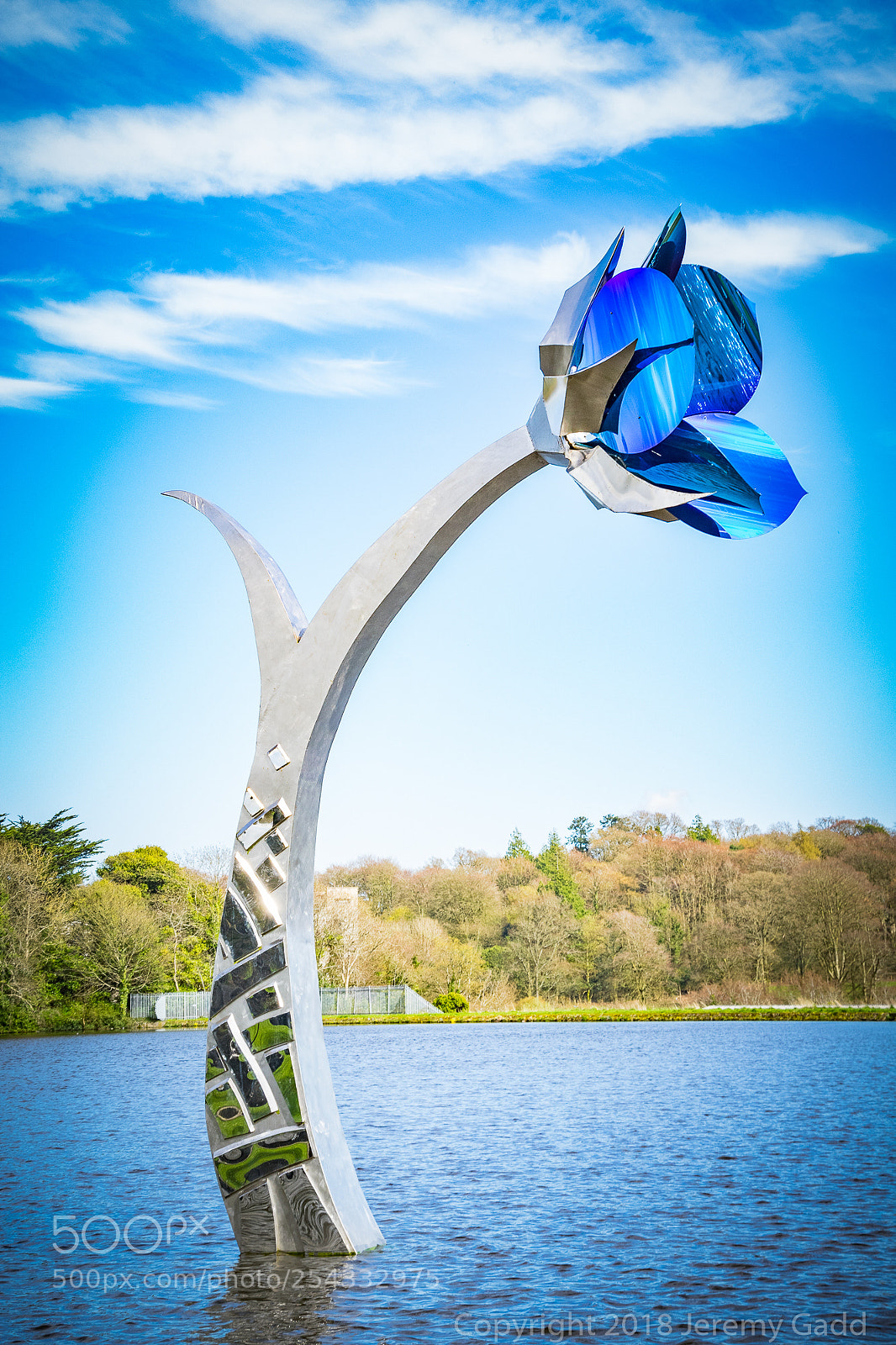 Nikon D5300 sample photo. Bessbrook flax flower sculpture photography