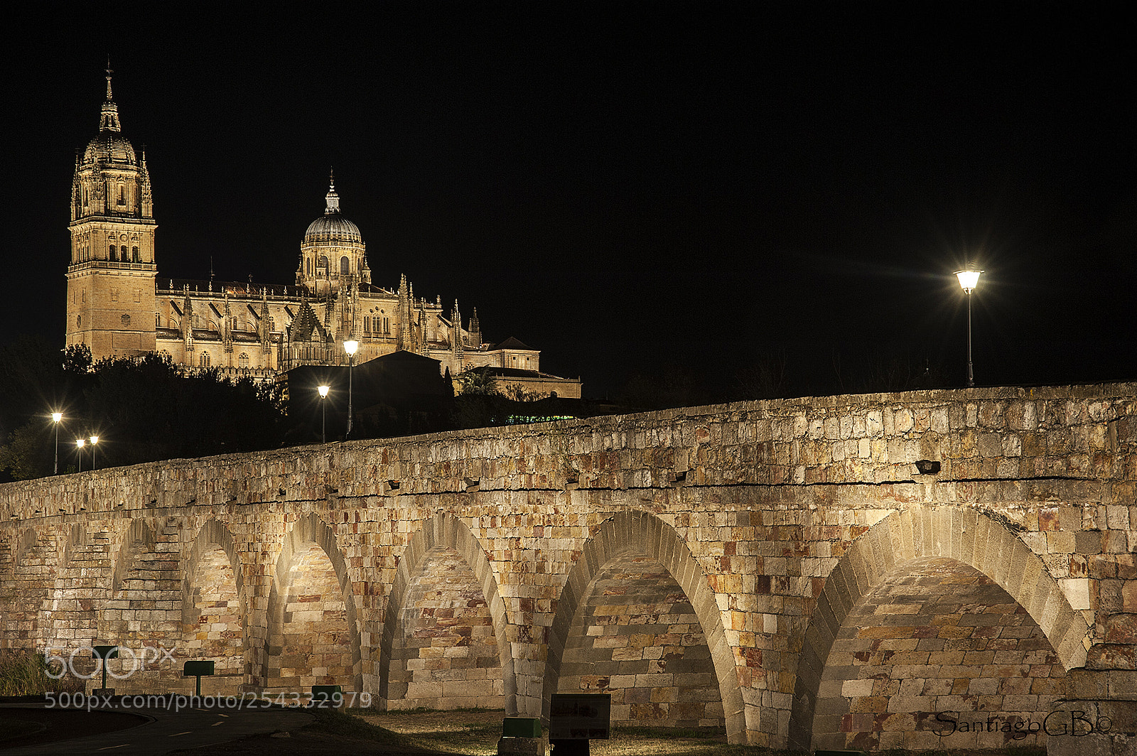 Nikon D700 sample photo. Puente romano y catedral photography