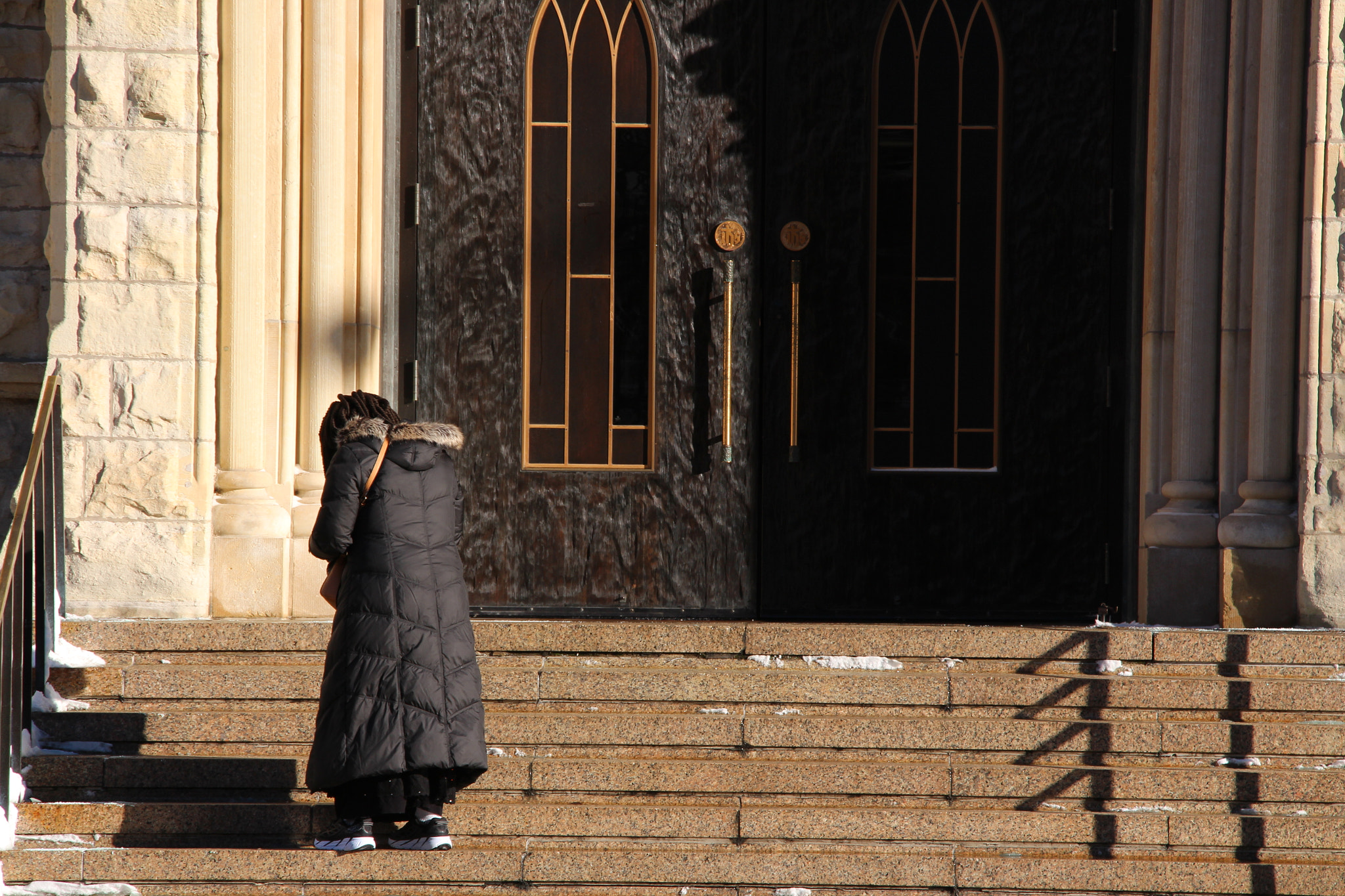 Canon EF 50mm f/1.8 sample photo. On her way to church photography