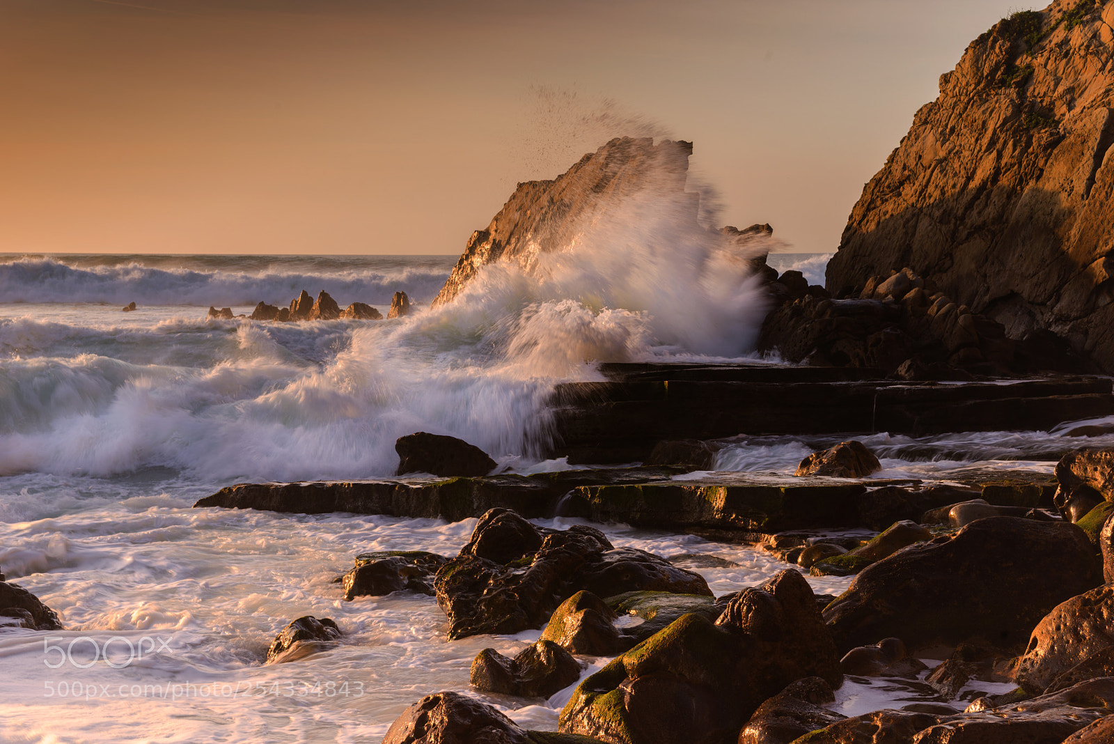 Nikon D610 sample photo. Sunset splash photography