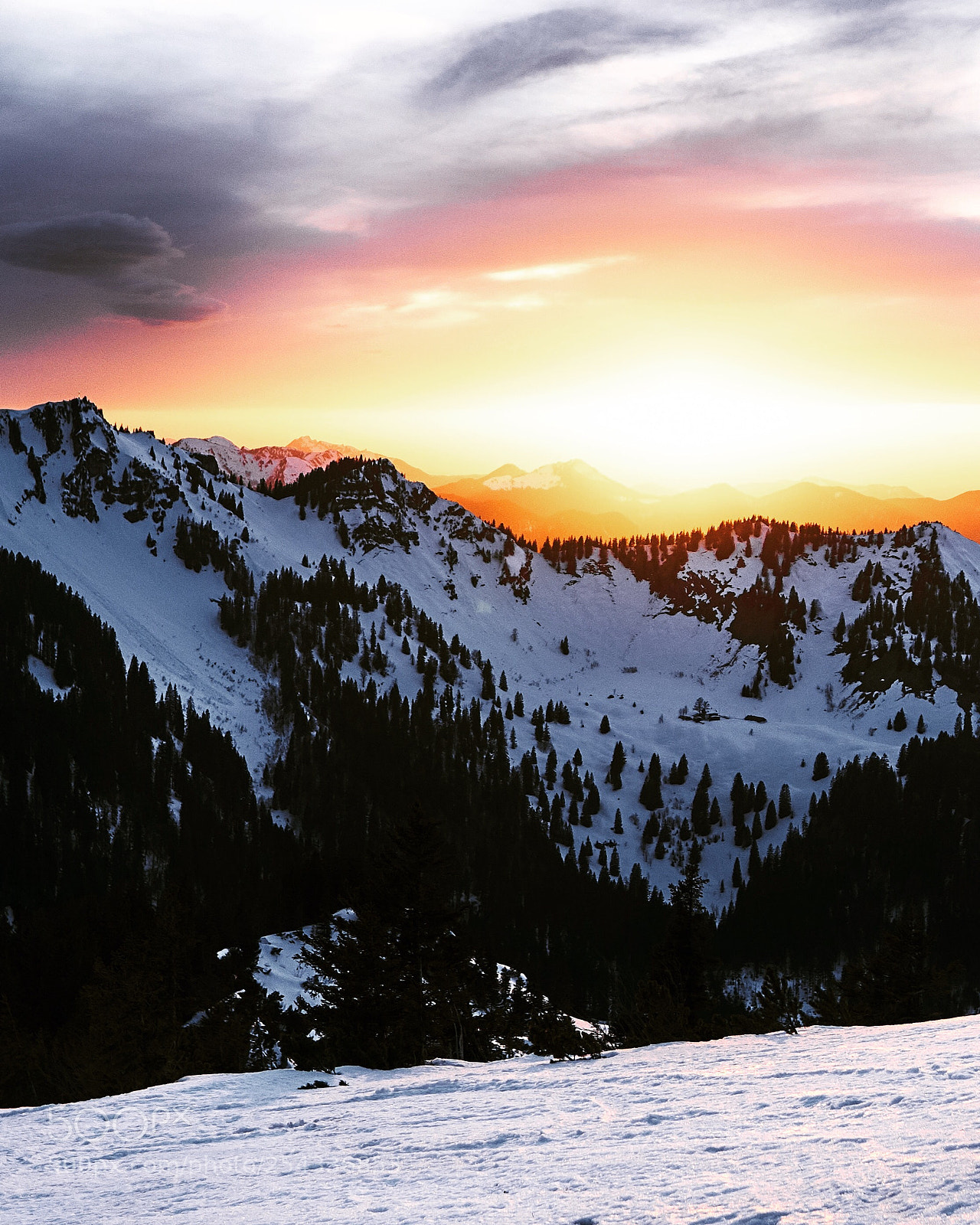 Sony a6500 sample photo. Sundown in the alps ⛰  photography
