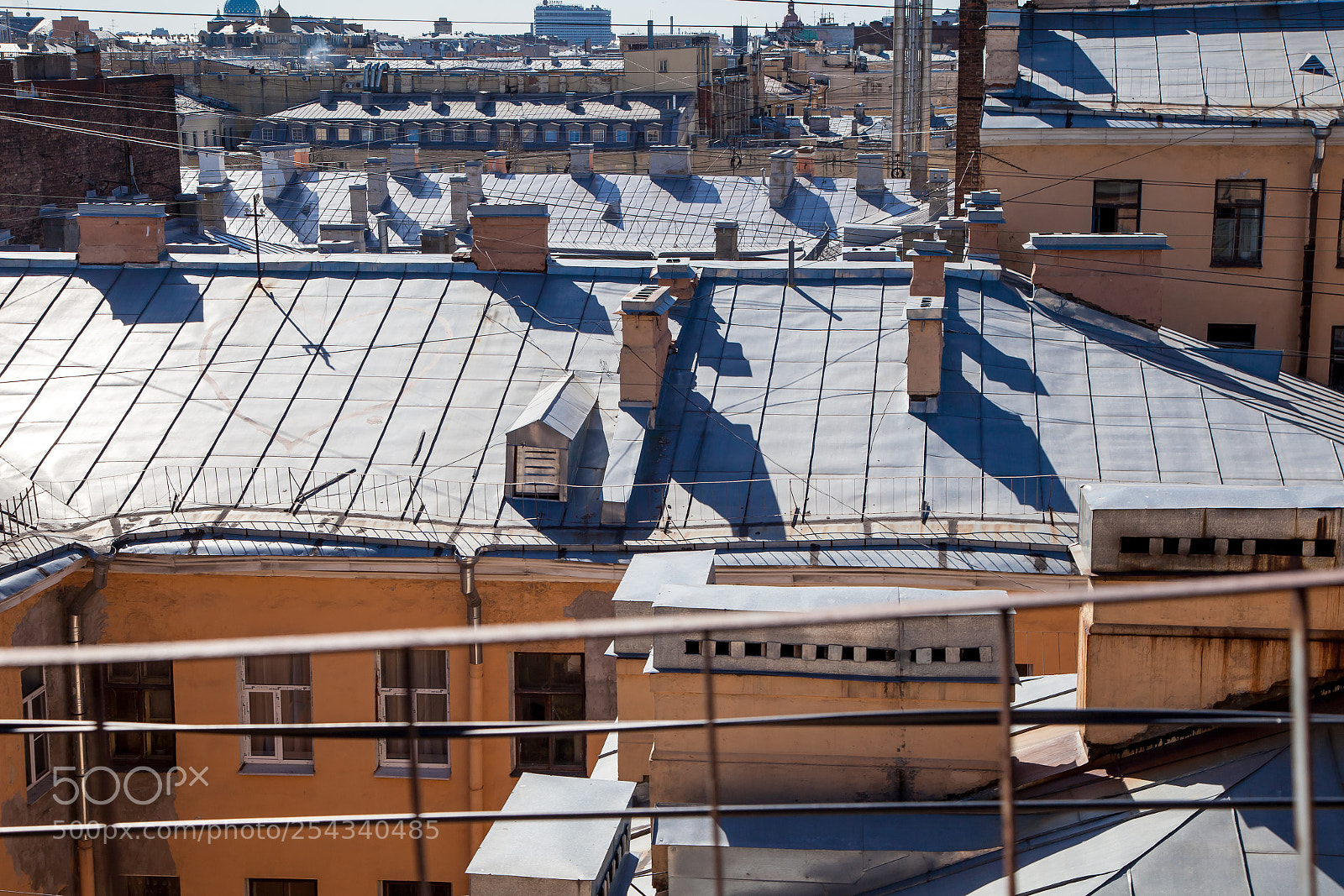 Canon EOS 5D Mark II sample photo. The roofs of high-rise photography