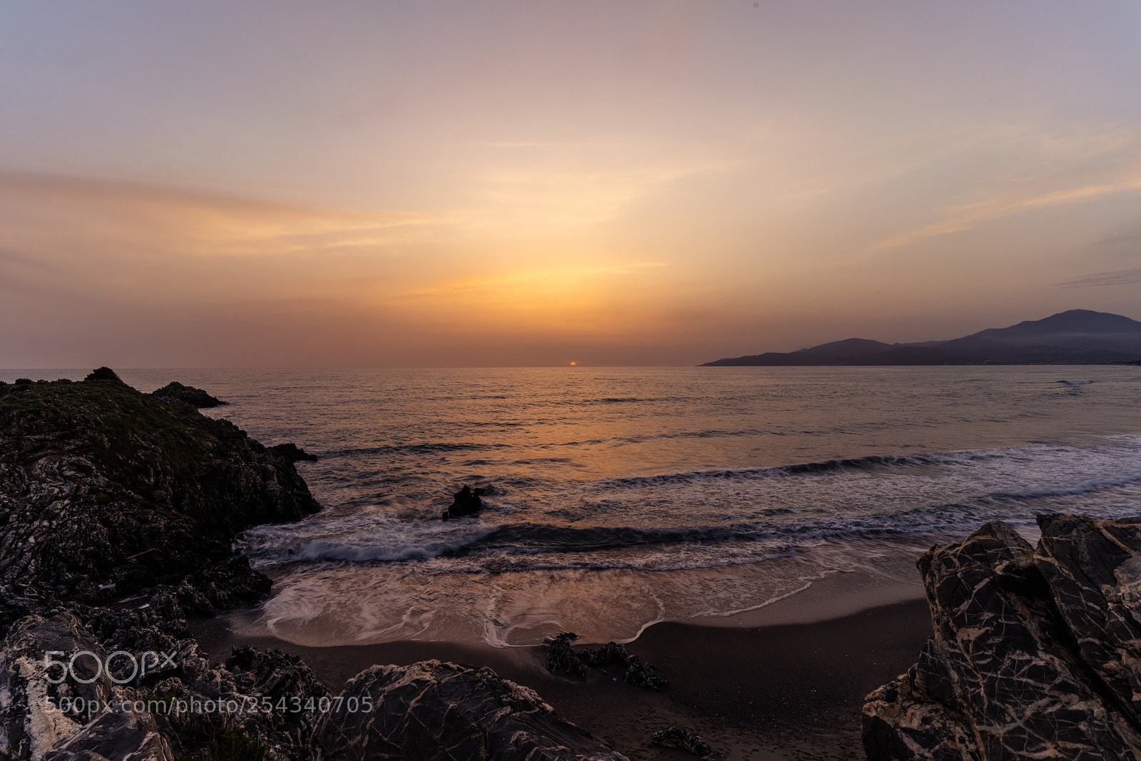 Sony a7R III sample photo. Sunset in ascea marina photography