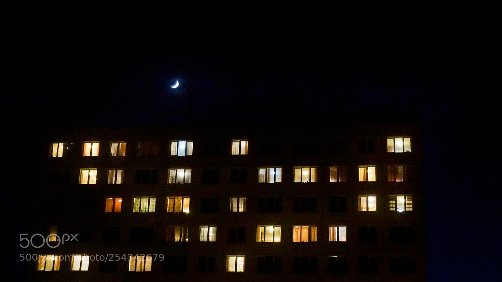 Sony a6000 sample photo. Dark moon photography