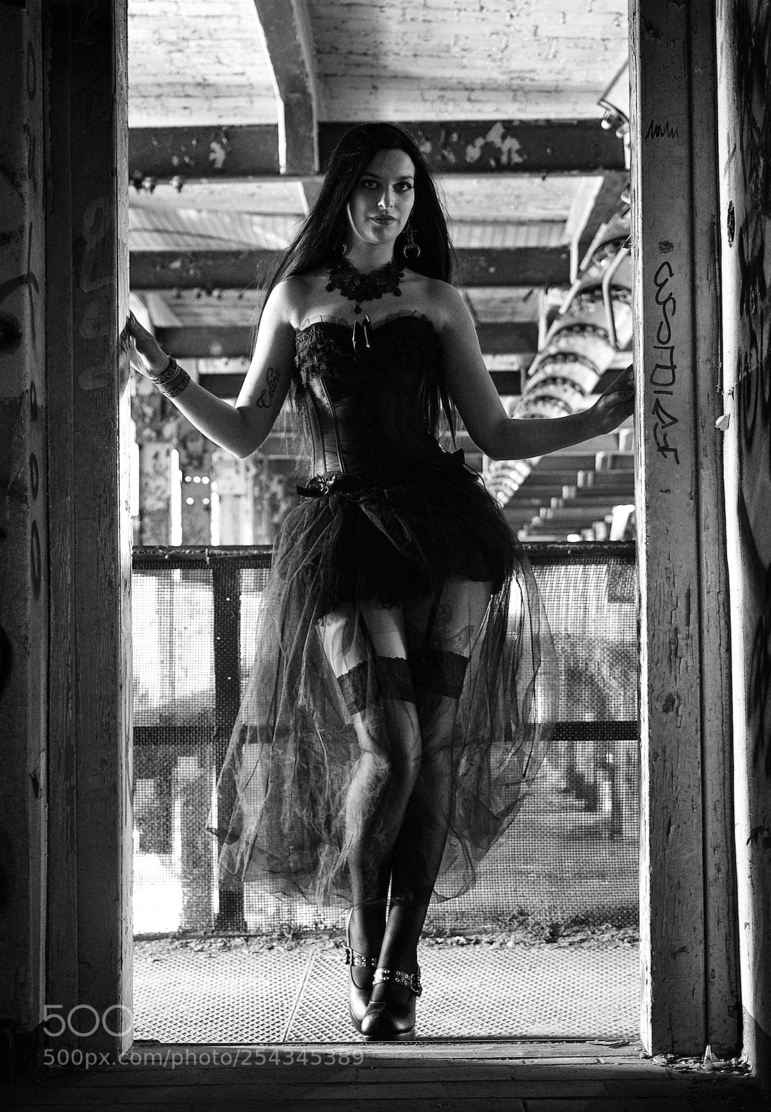 Olympus OM-D E-M5 sample photo. Gothic girl photography