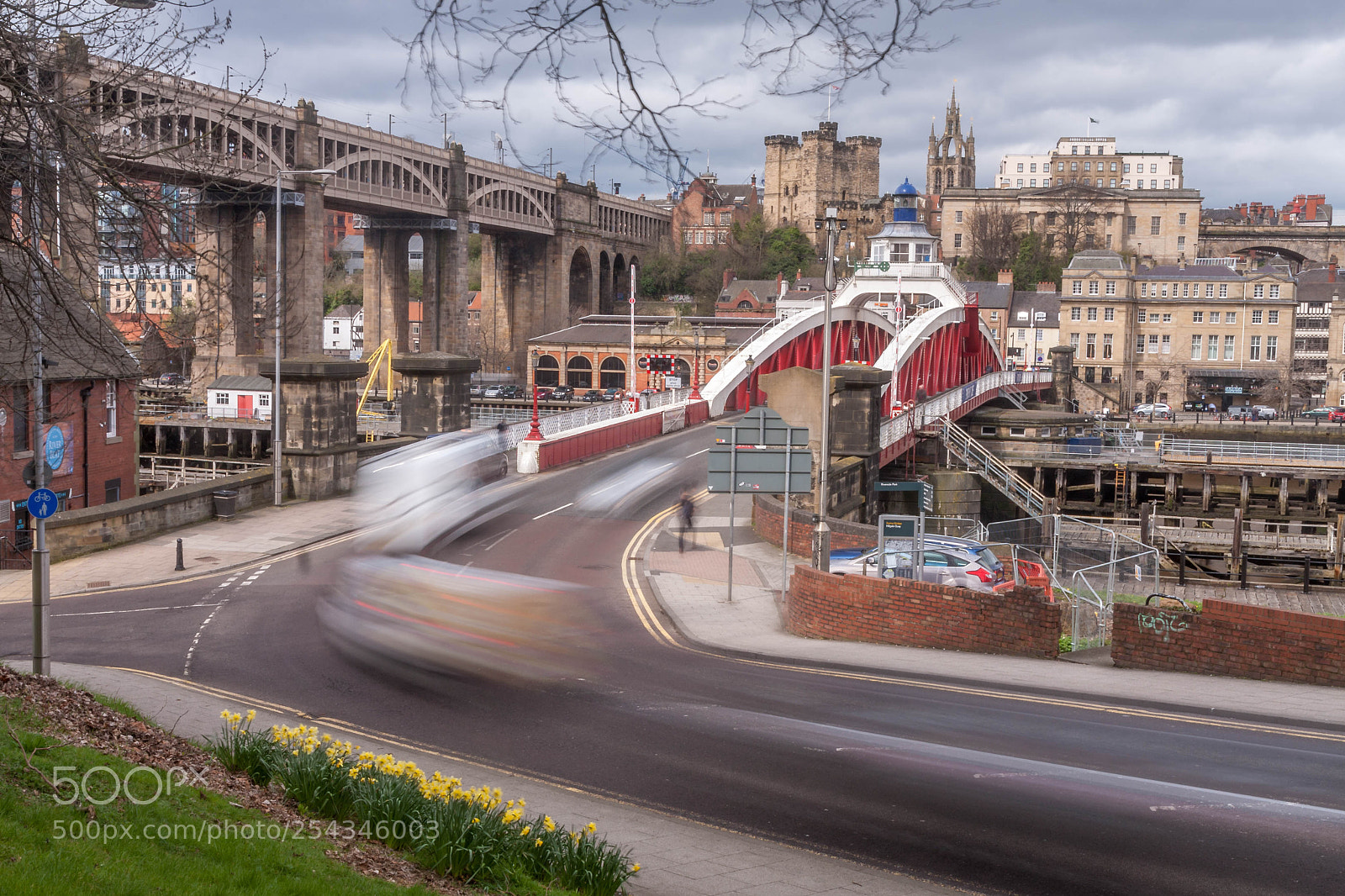 Canon EOS 40D sample photo. Swing bridge traffic photography
