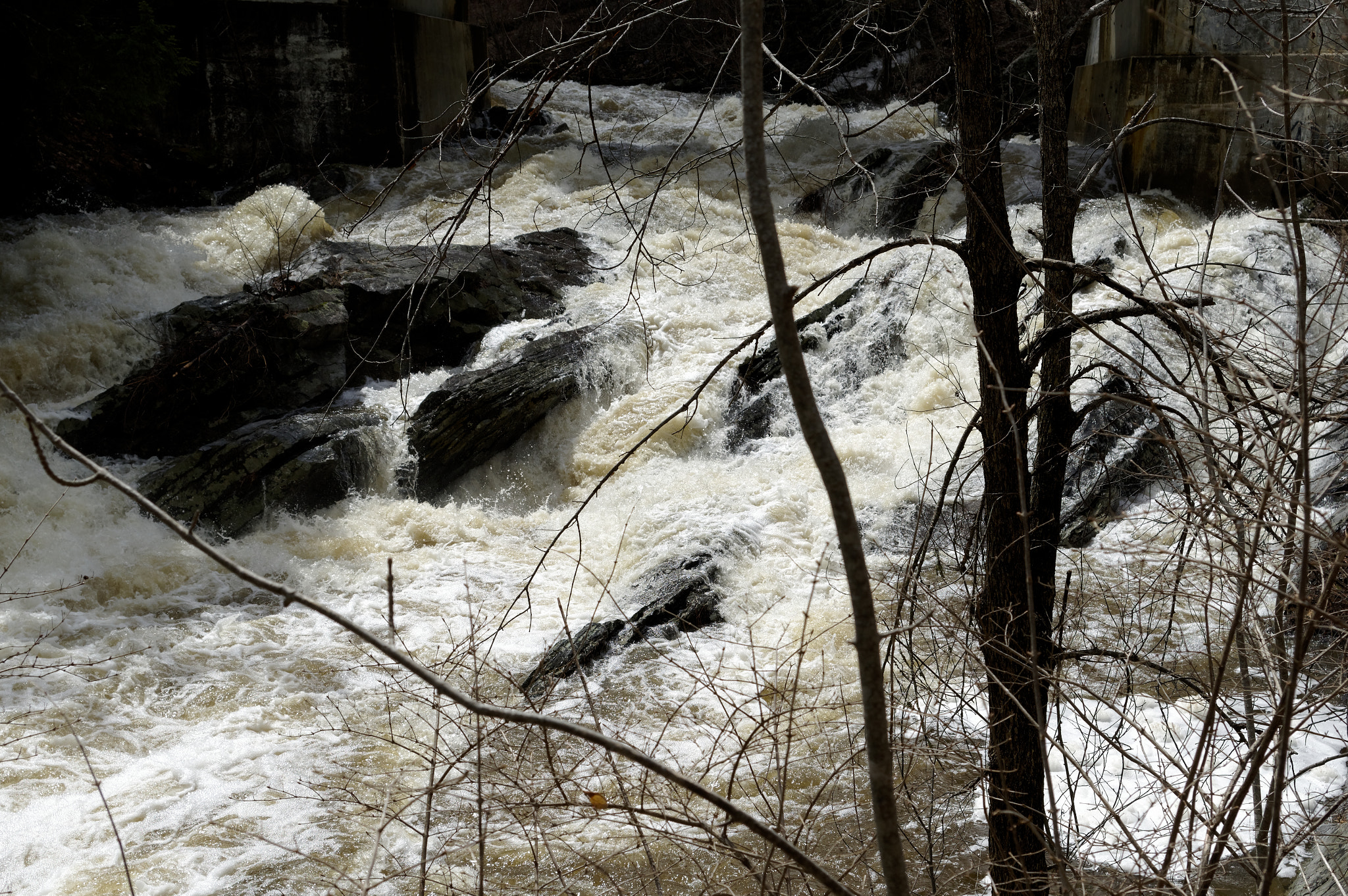 Pentax KP sample photo. Angry passagassawaukeag river photography