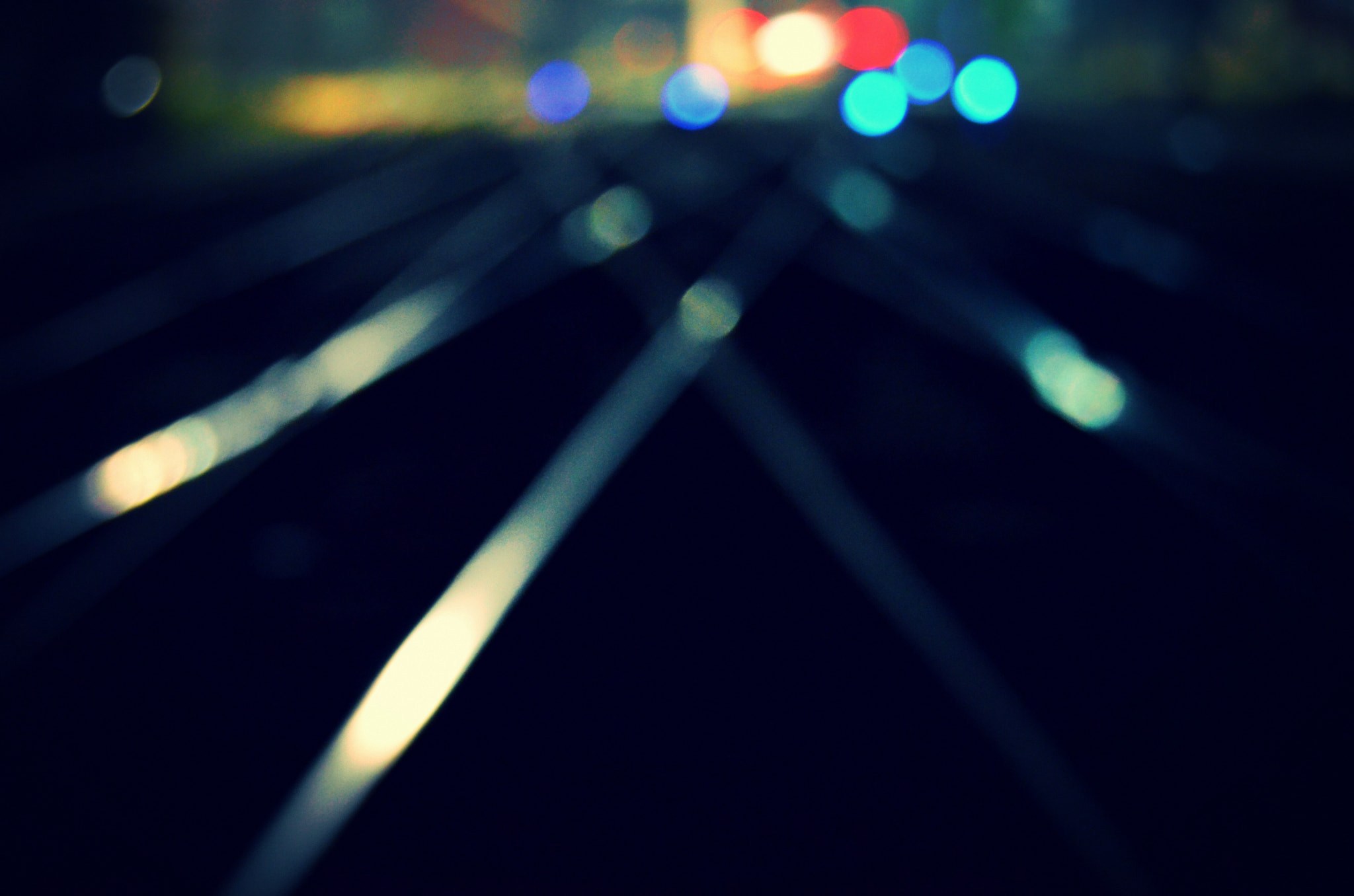 Nikon D5100 sample photo. Night rails and lights photography