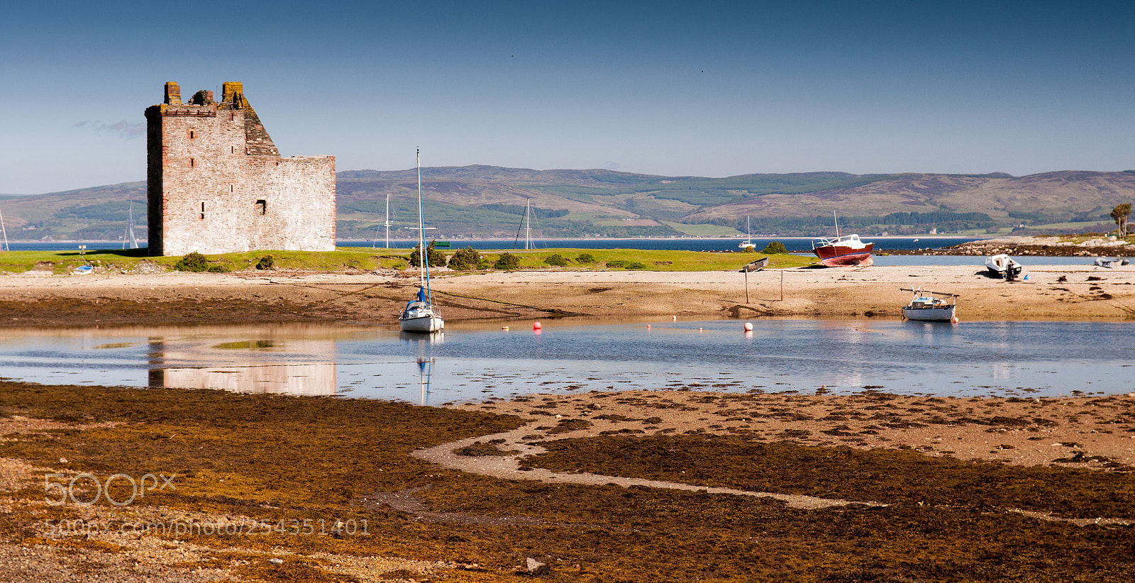 Nikon D90 sample photo. Lochranza castle photography