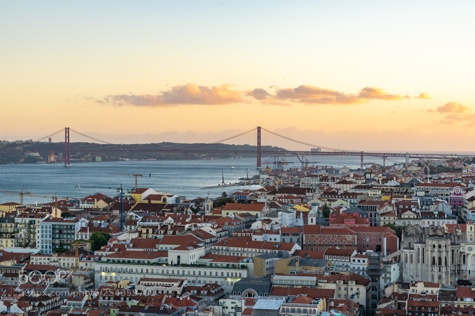 Sony a7 sample photo. Lisbon sunset photography