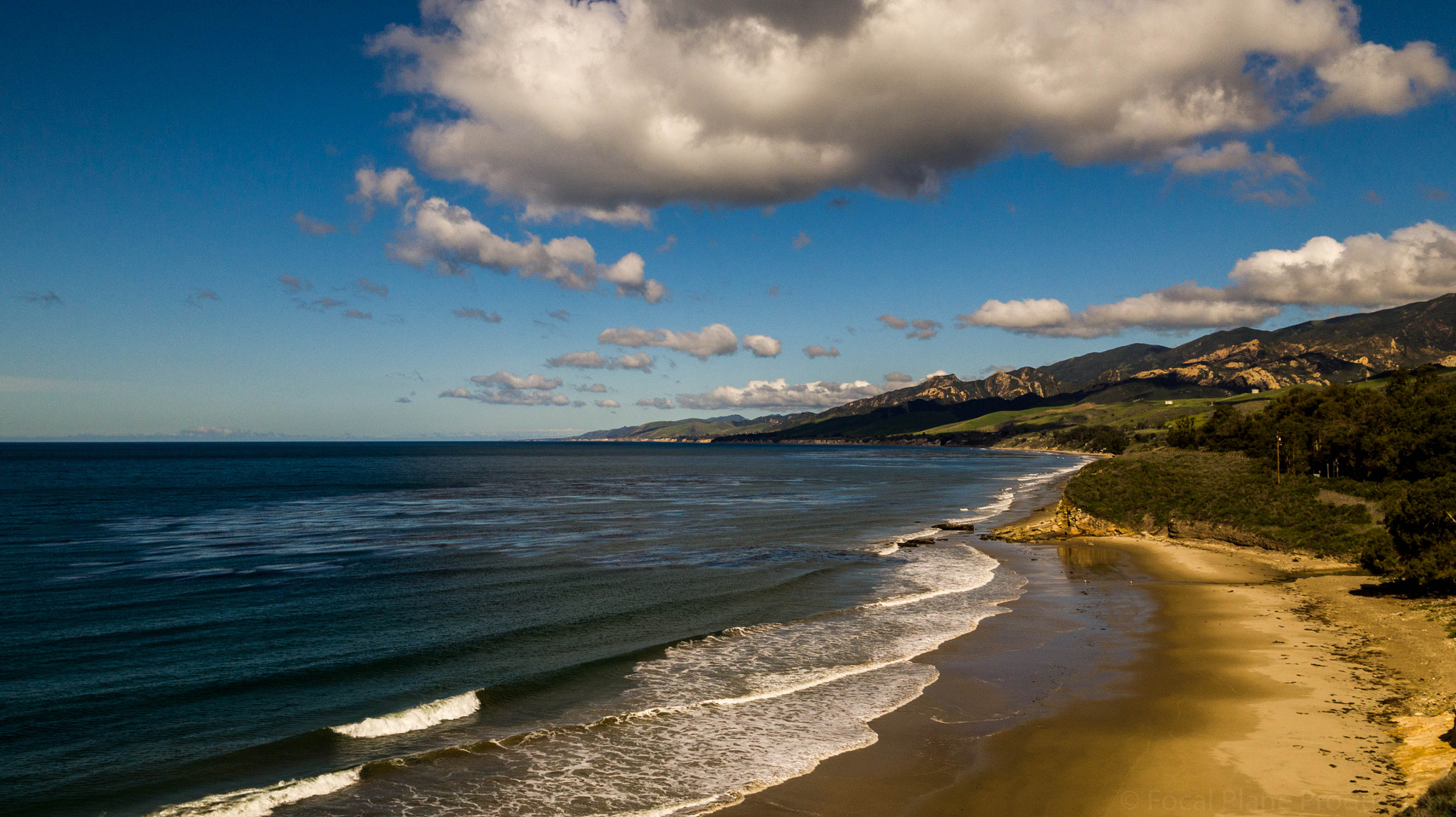 DJI FC550 sample photo. Refugio coast photography