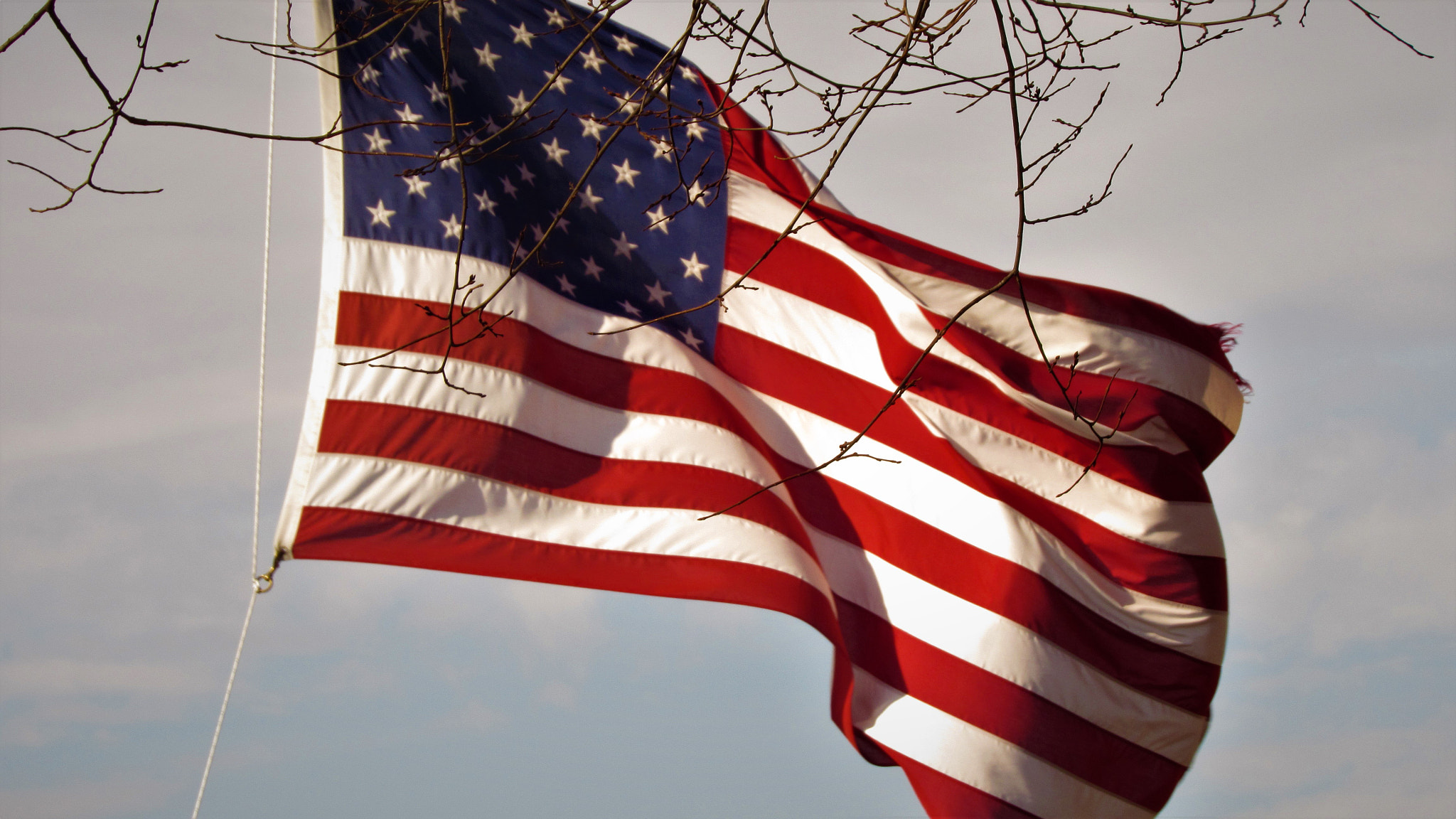 Canon PowerShot SX520 HS sample photo. American flag photography