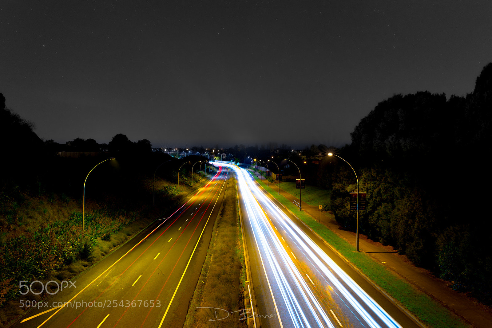 Nikon D610 sample photo. Light trails photography