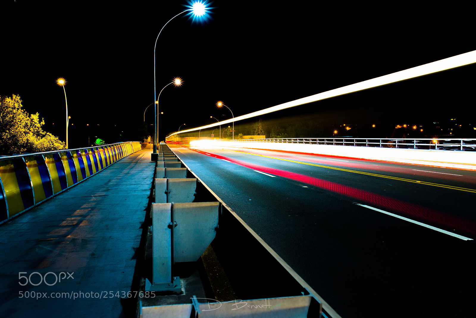 Nikon D610 sample photo. Light trails photography