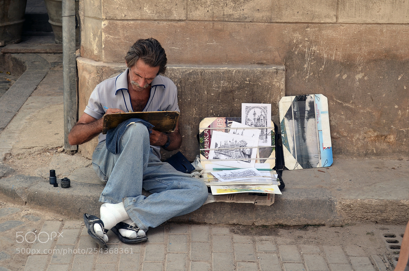 Nikon D5100 sample photo. Street artist from la photography
