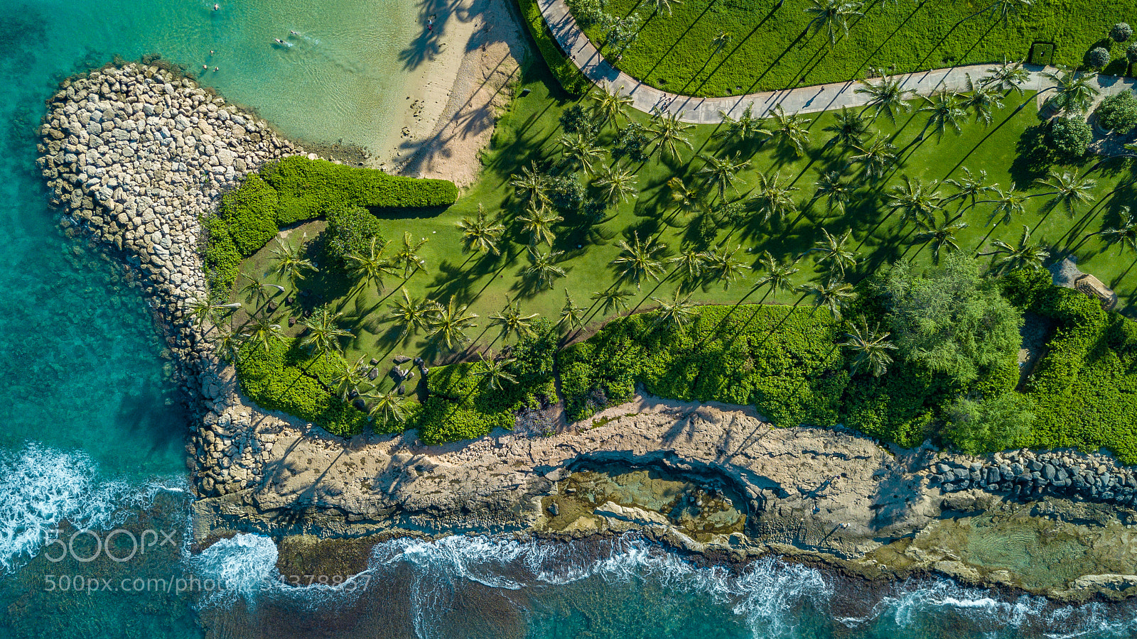 DJI FC220 sample photo. Shore of hawaii photography