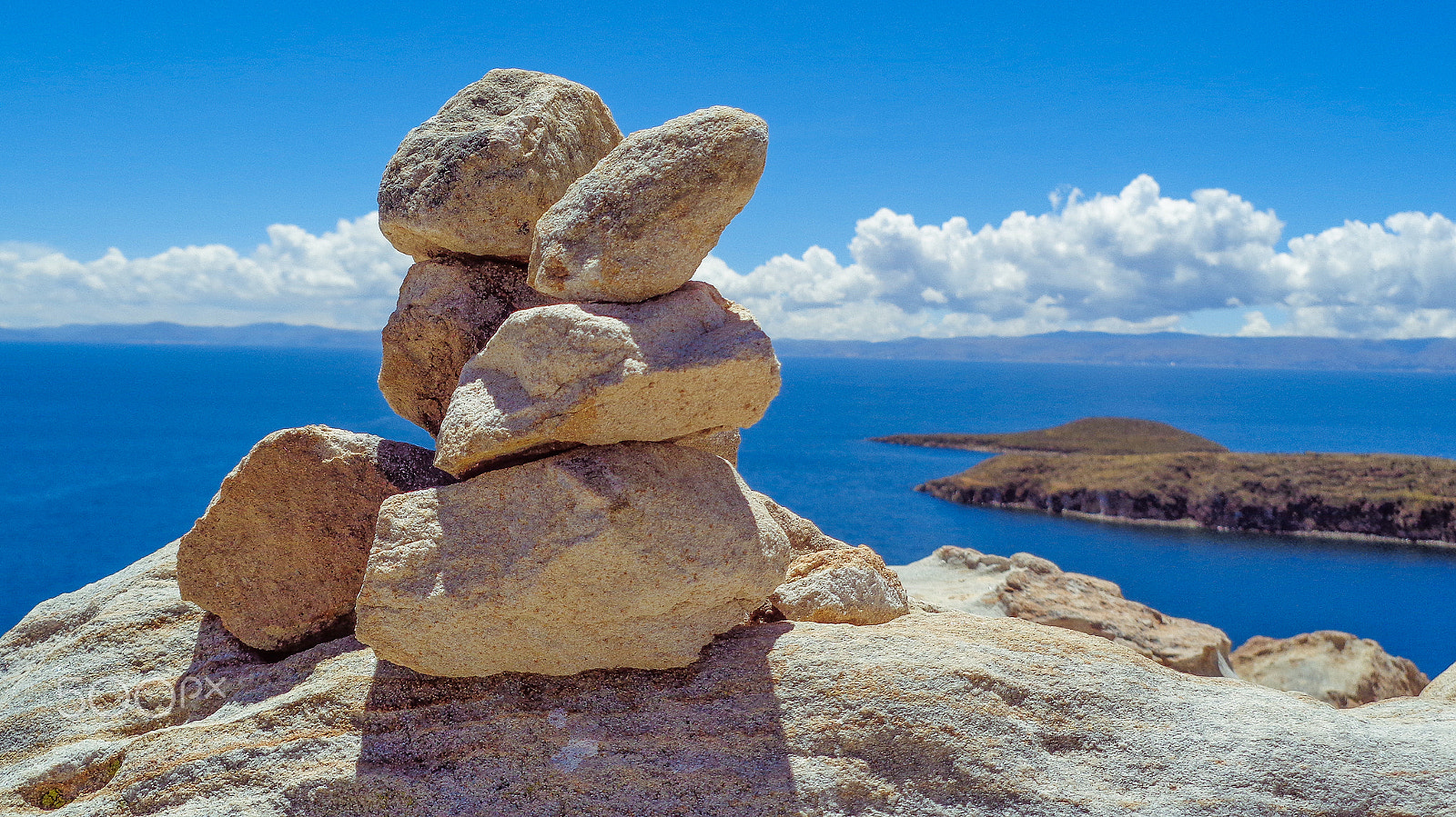 Sony Cyber-shot DSC-W830 sample photo. Rocks titicaca lake, bolivia photography