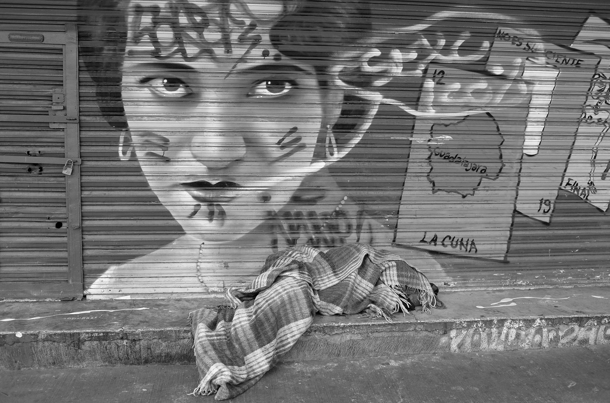 Leica X2 sample photo. Homeless and street art photography